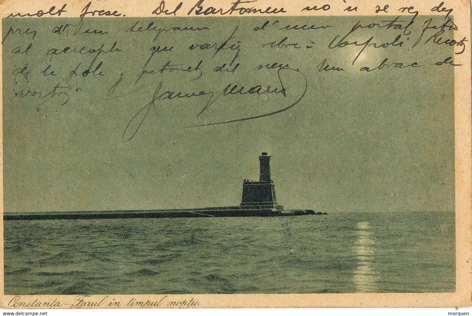 46718. Postal GALATI (Rumania) 1892. FARO De Constanta, Lighthouse, Phare - Storia Postale