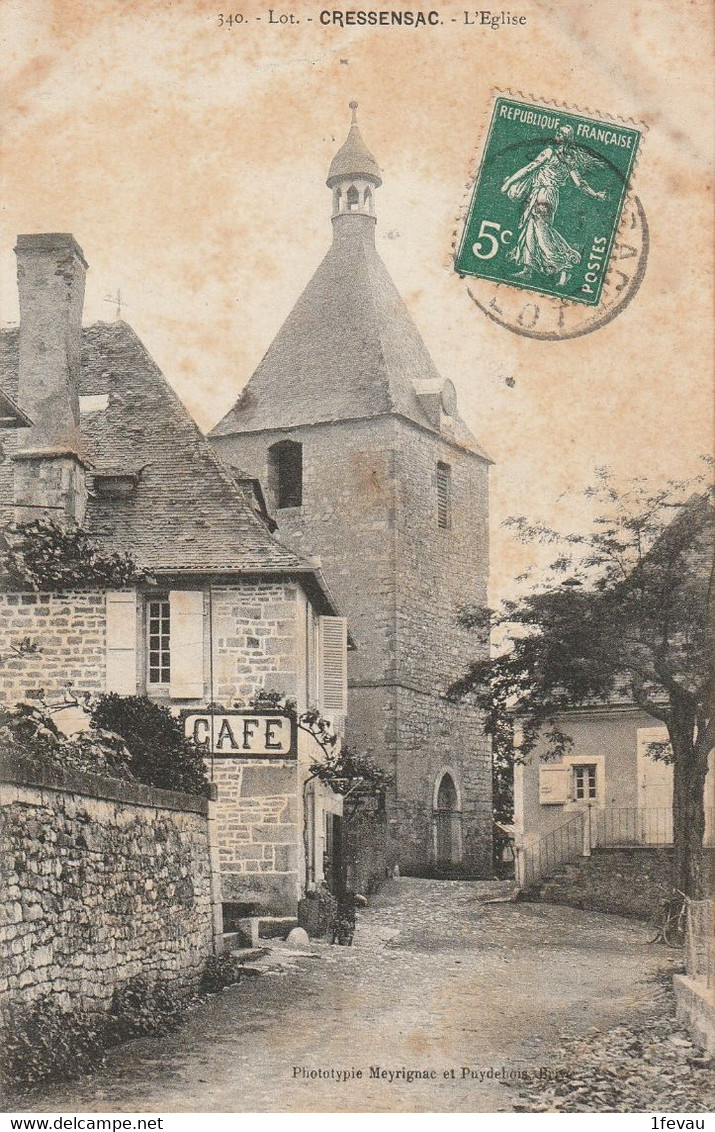 CPA (46 Lot) Cressenssac L'église - Vayrac