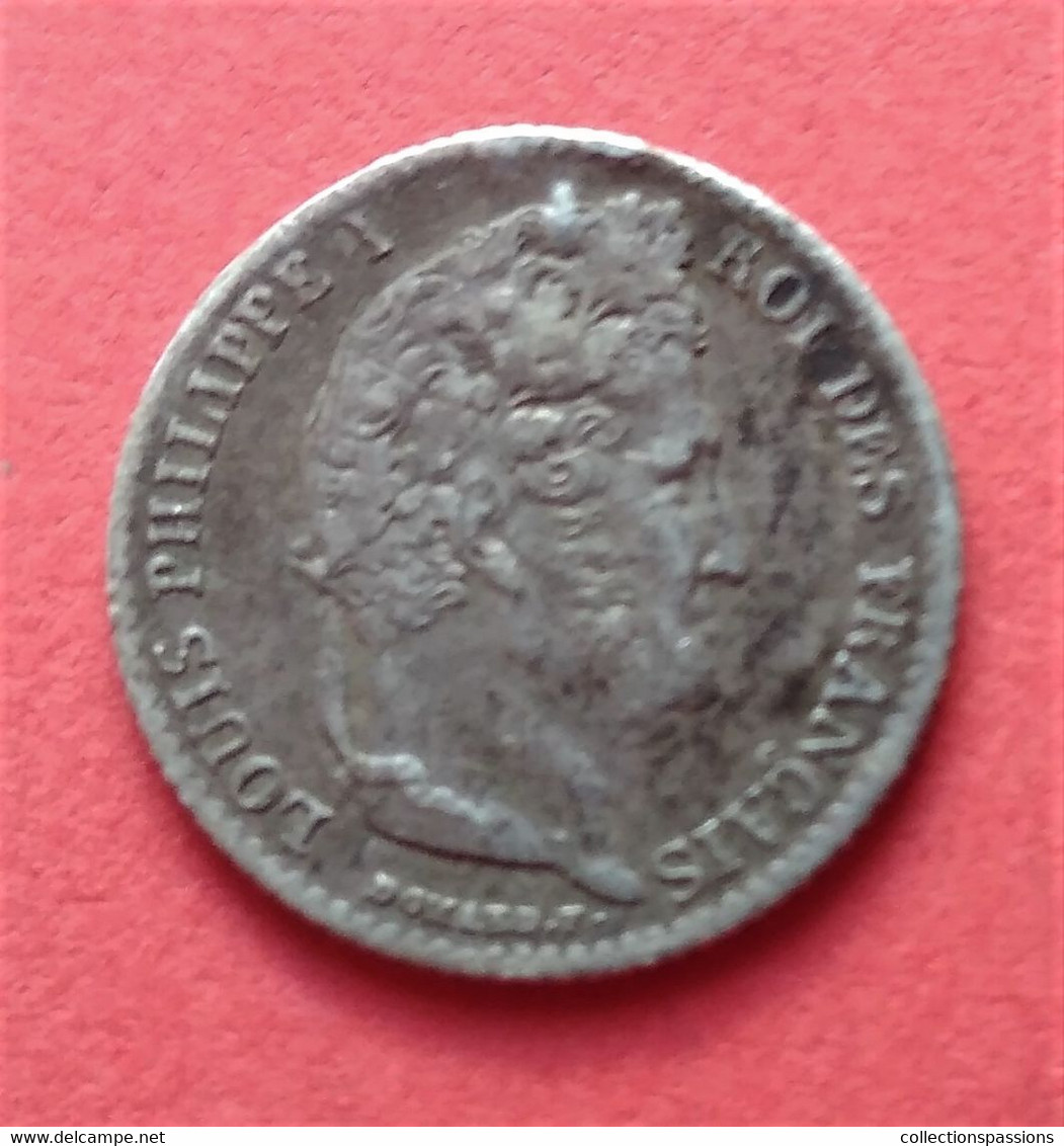 1/4 De Franc. Louis Philippe I. 1845 A - 1/4 Franc