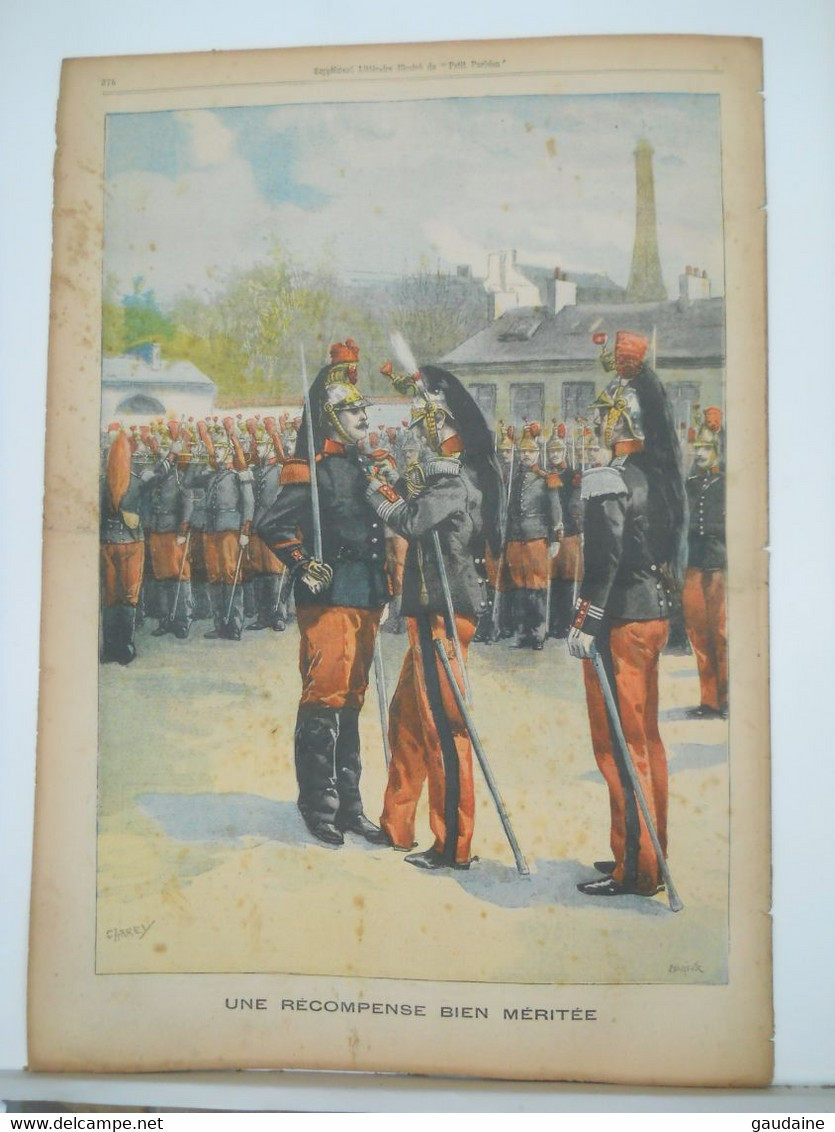 LE PETIT PARISIEN N°668 - 24 NOVEMBRE 1901 – UNE VOITURE DANS LA SEINE – RECOMPENSE A LA CASERNE DUPLEIX A PARIS - Le Petit Parisien