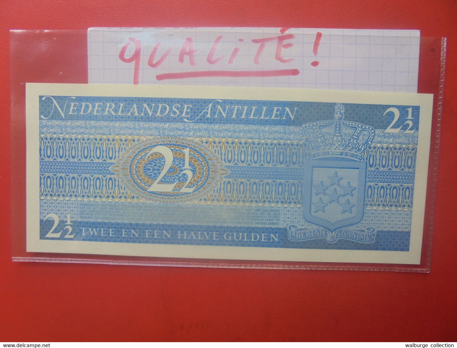 ANTILLES NEERLANDAISES 2 1/2 GULDEN 1970 Neuf-UNC (L.10) - Niederländische Antillen (...-1986)