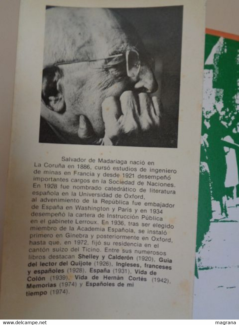 Dios Y Los Españoles. Salvador De Madariaga. Espejo De Mañana. Editorial Planeta. 1975. 375 Páginas. - Historia Y Arte