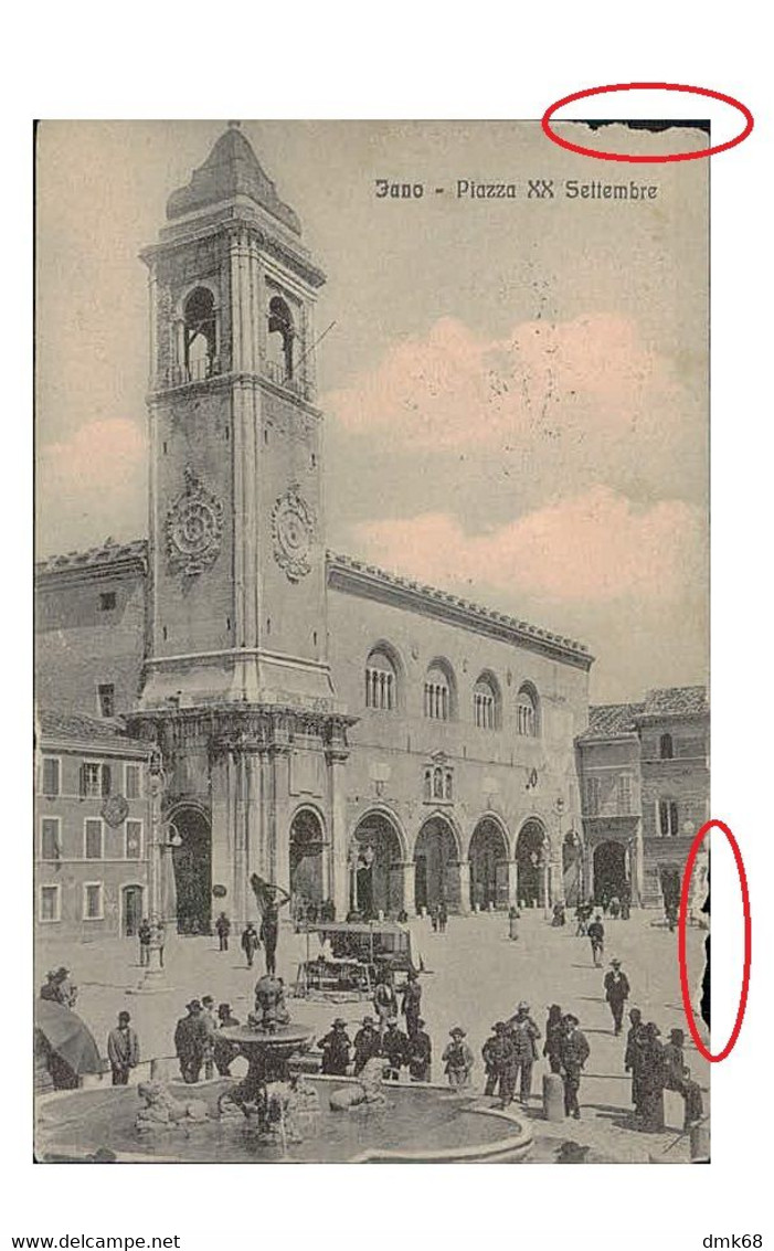 FANO - PIAZZA XX SETTEMBRE - EDIZIONE STA - 1916 (11576) - Fano