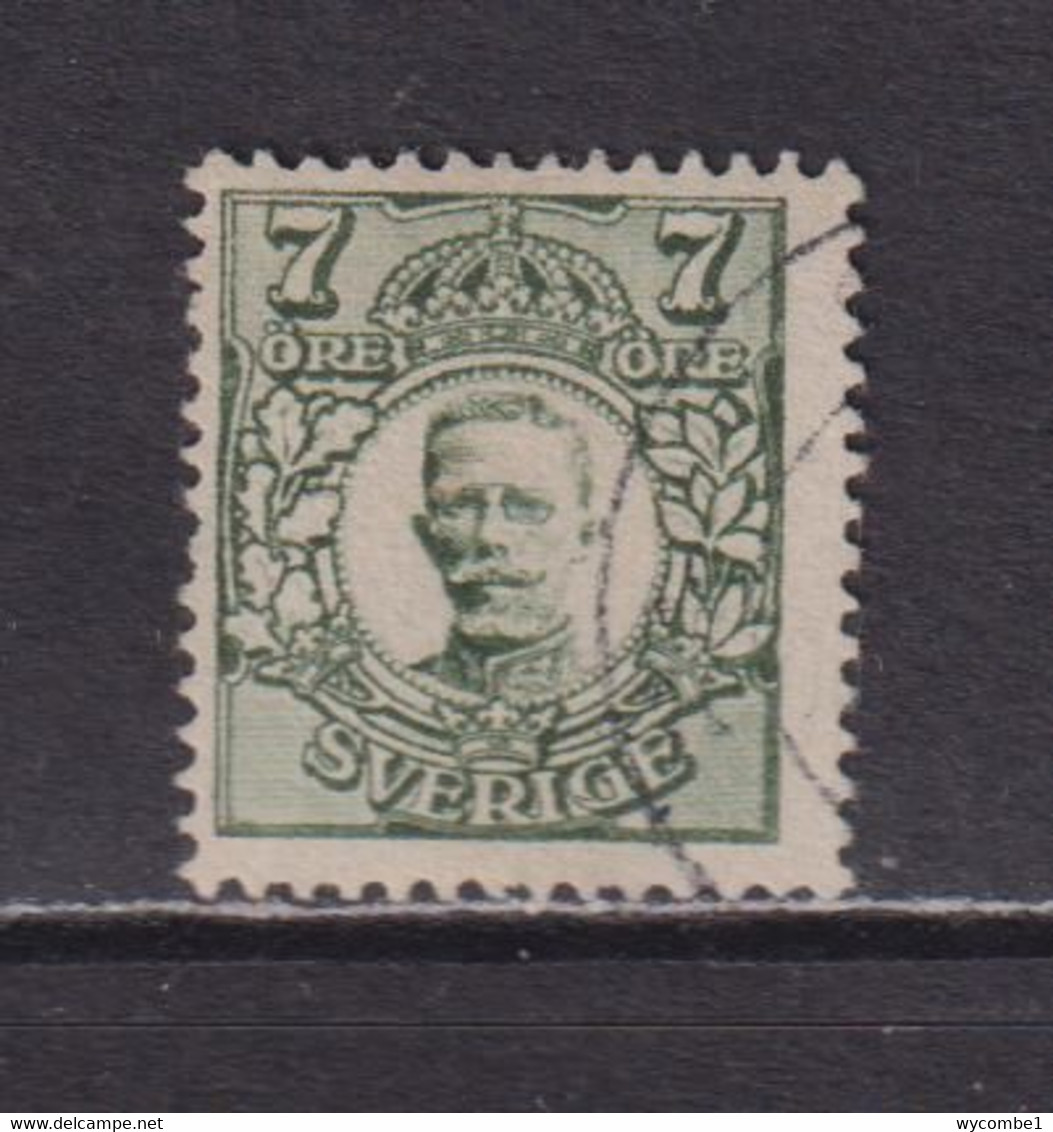 SWEDEN - 1911-19 Gustav V No Wm 7o Used As Scan - Unused Stamps