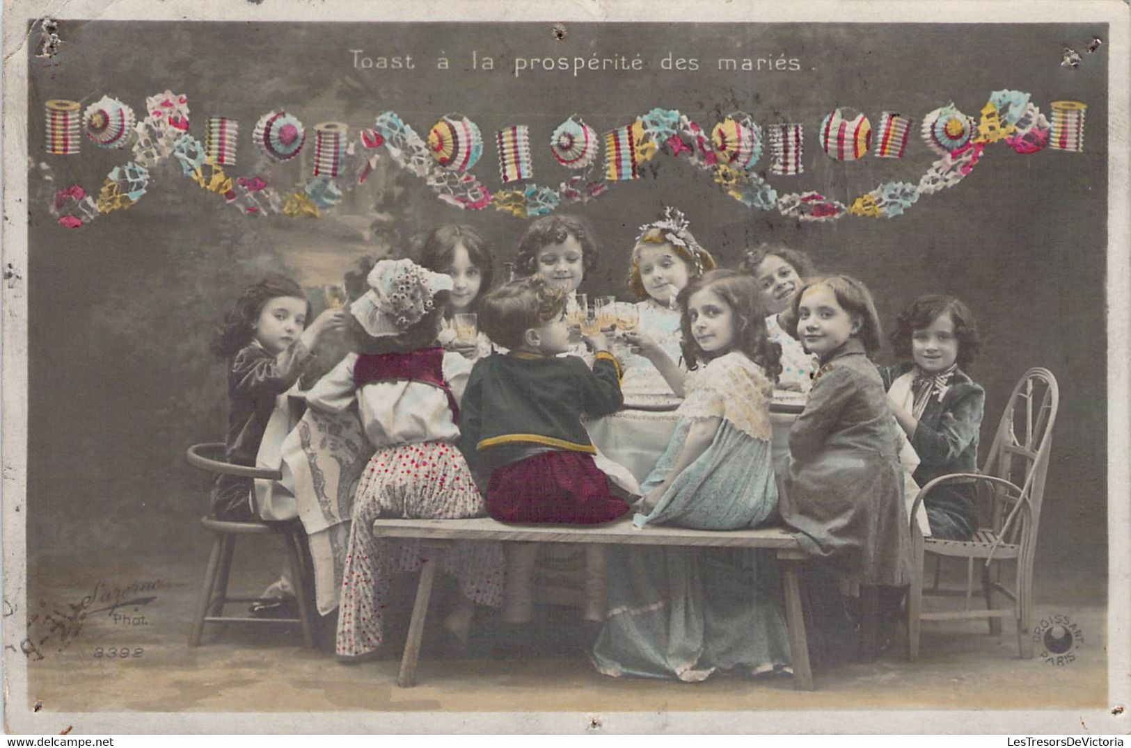 CPA - ENFANT - Toast à La Prospérité Des Mariés - Humour Autour Du Mariage - Lampions - Colorisée - Humorous Cards