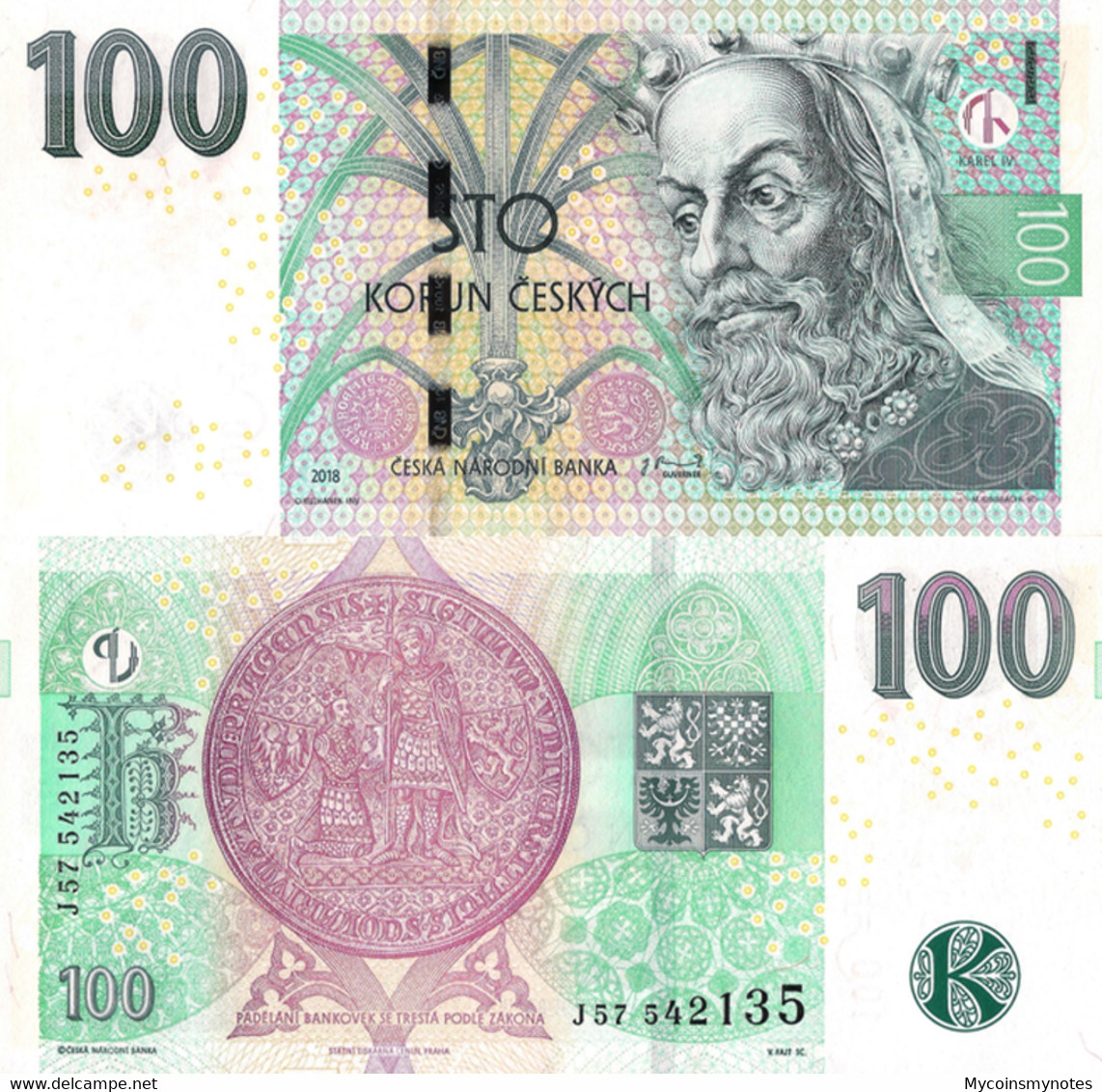 Czech Republic, 100 Korun, 2018, Pick New, Not Listed In Catalog, UNC - Tschechien