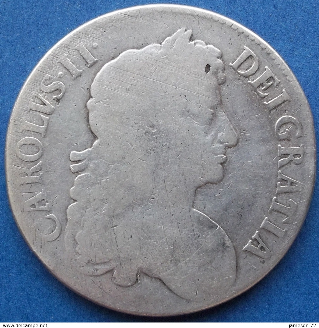 UK - Silver Crown 1673 KM# 435 Charles II (1660-1685) - Edelweiss Coins - Andere & Zonder Classificatie
