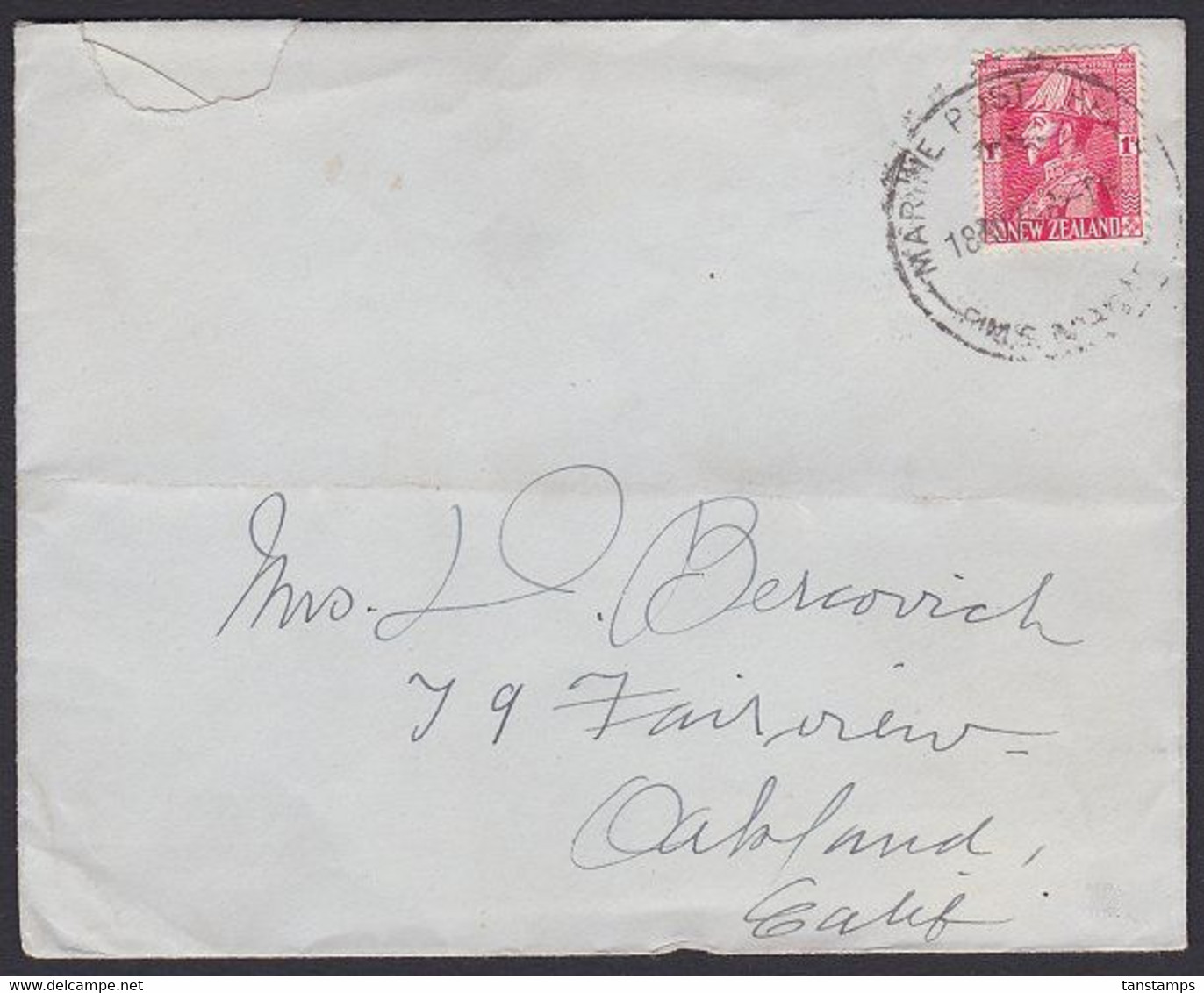 NEW ZEALAND - US MARINE POST OFFICE RMS NIAGARA PSC - Briefe U. Dokumente