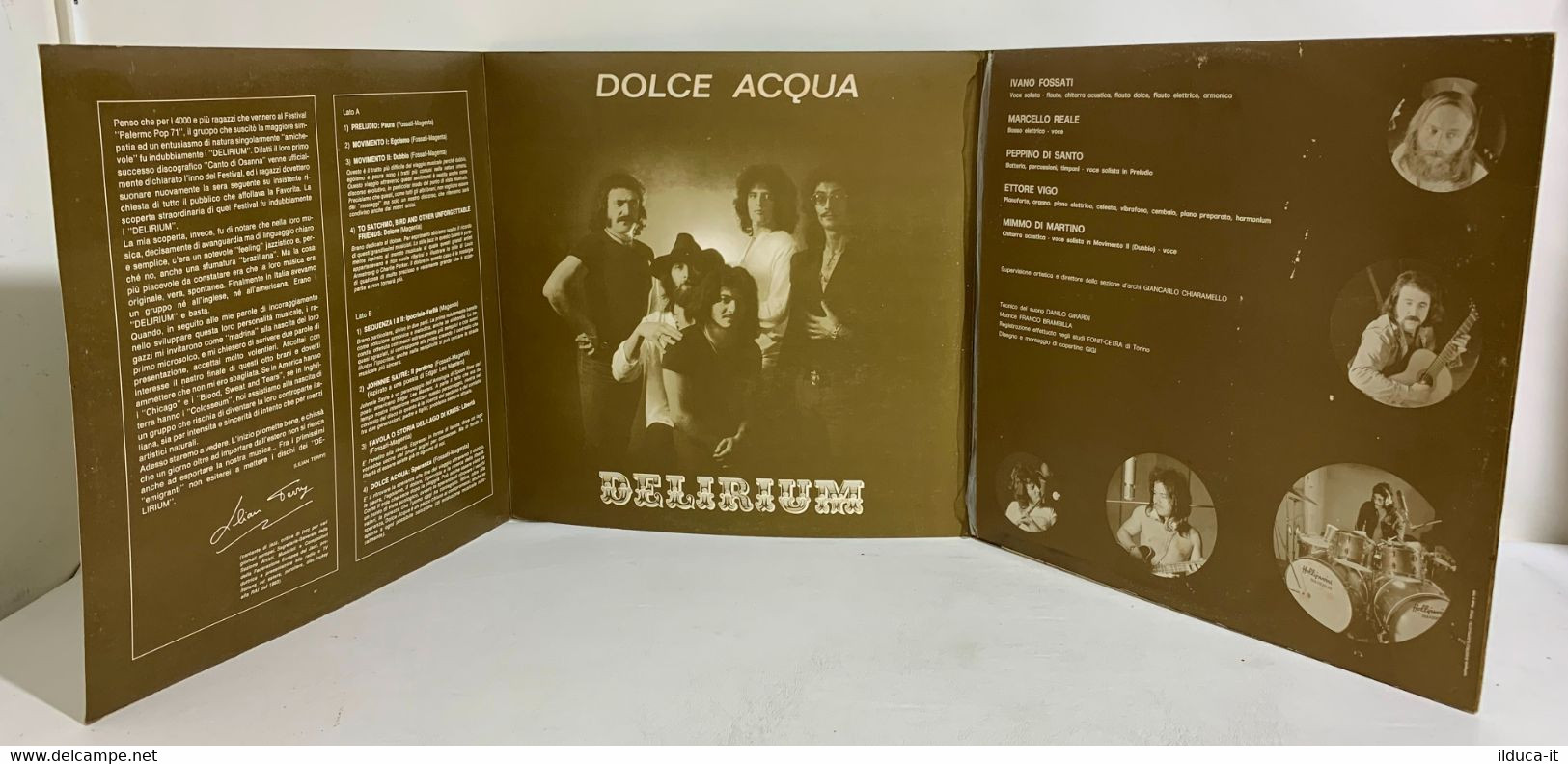 I108329 LP 33 Giri Trifold - Delirium - Dolce Acqua - Fonit 1971 - Sonstige - Italienische Musik