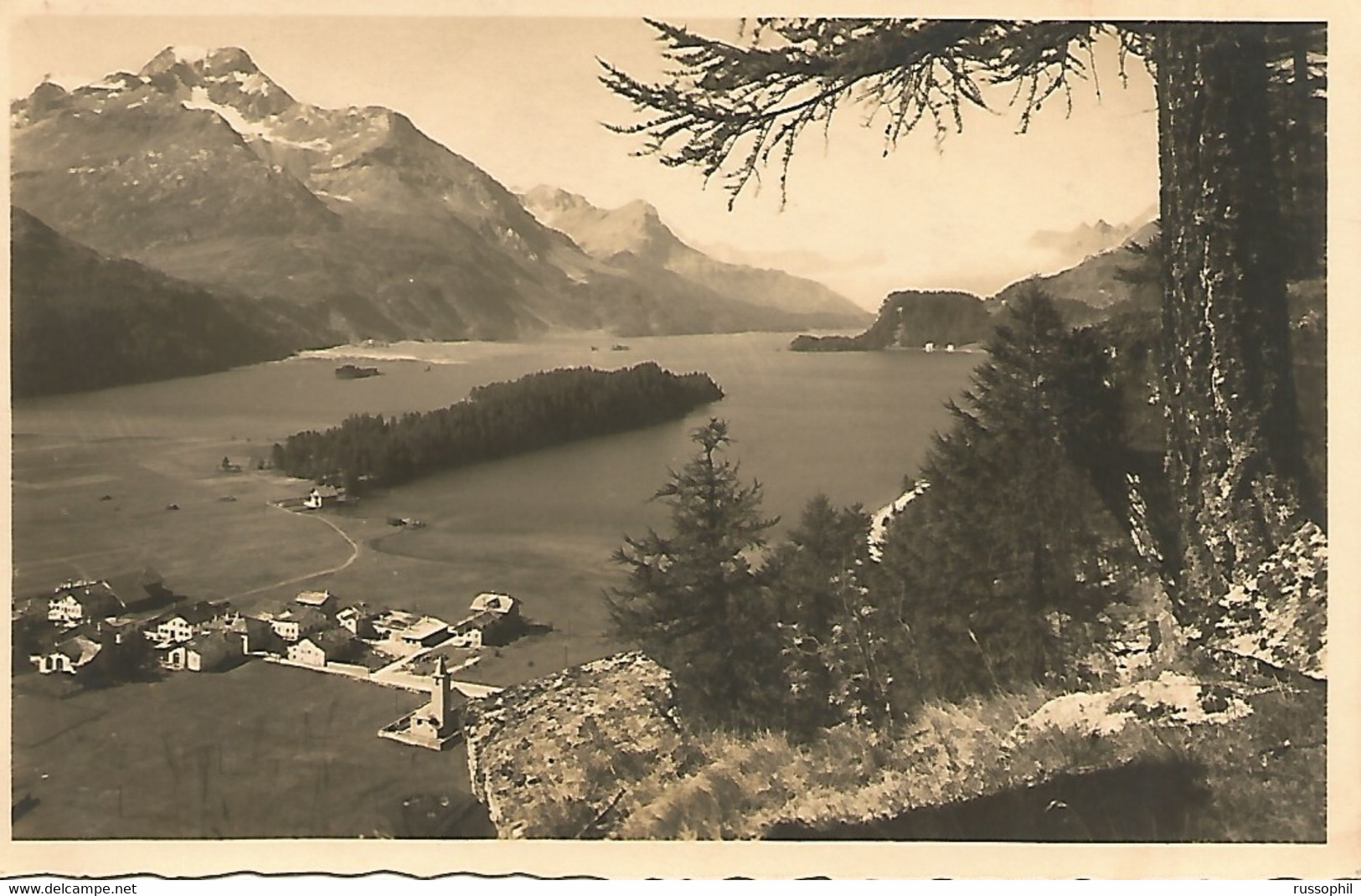 SWITZERLAND - SILS IM ENGADIN - BLICK VON "PLATZ" -  ED. PHOTOHAUS MEERKAMPER -1933 - Sils Im Engadin/Segl