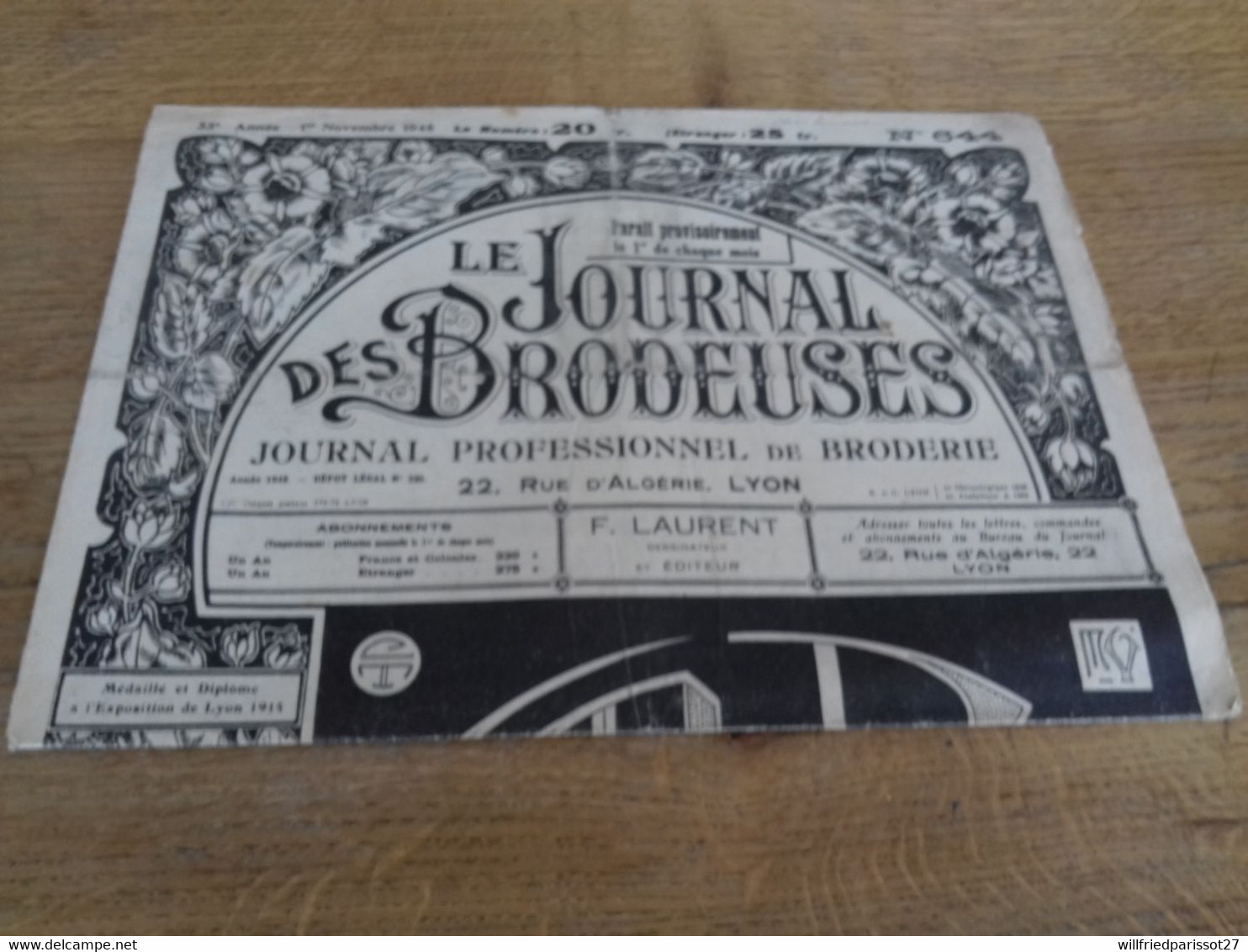 28/ LE JOURNAL DES BRODEUSES N° 691 1952 - Moda
