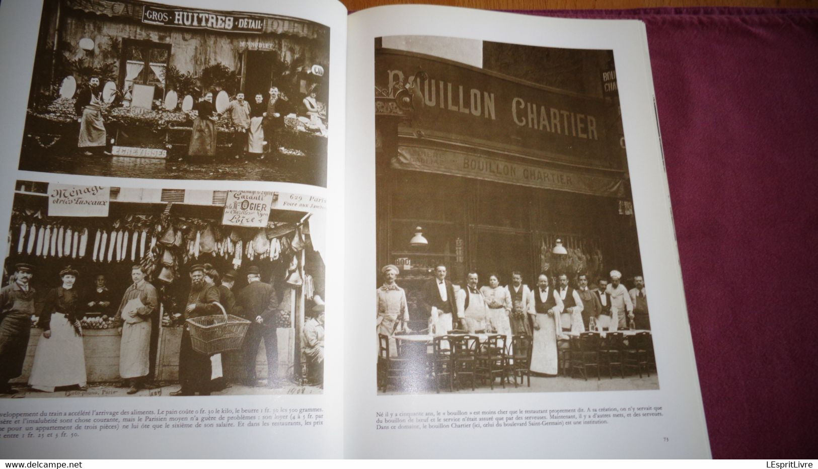 LE LIVRE DE PARIS 1900 Photographies Régionalisme Commerce Transports Attelage Métiers Cirque Moulin Rouge Montmartre