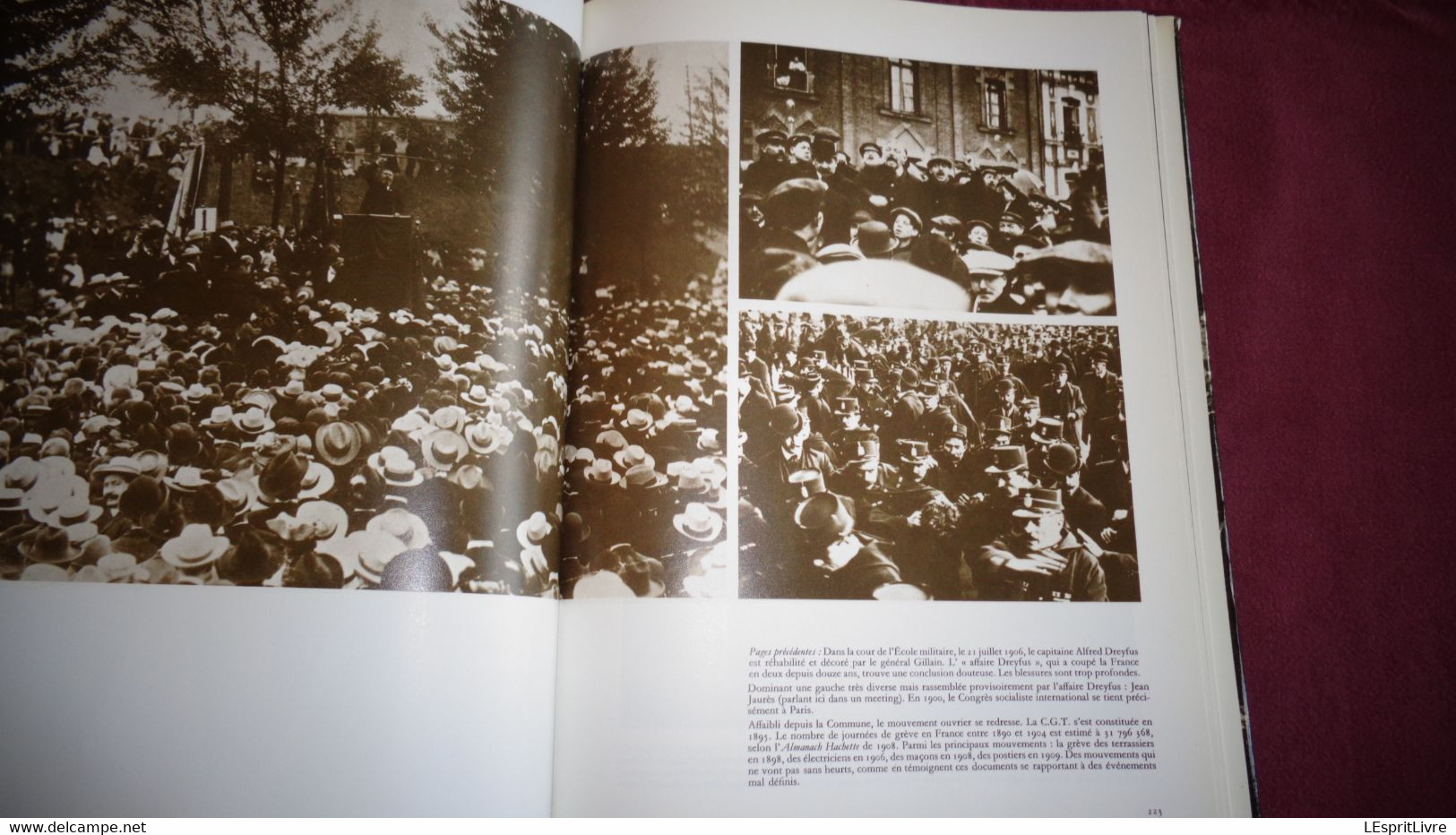 LE LIVRE DE PARIS 1900 Photographies Régionalisme Commerce Transports Attelage Métiers Cirque Moulin Rouge Montmartre