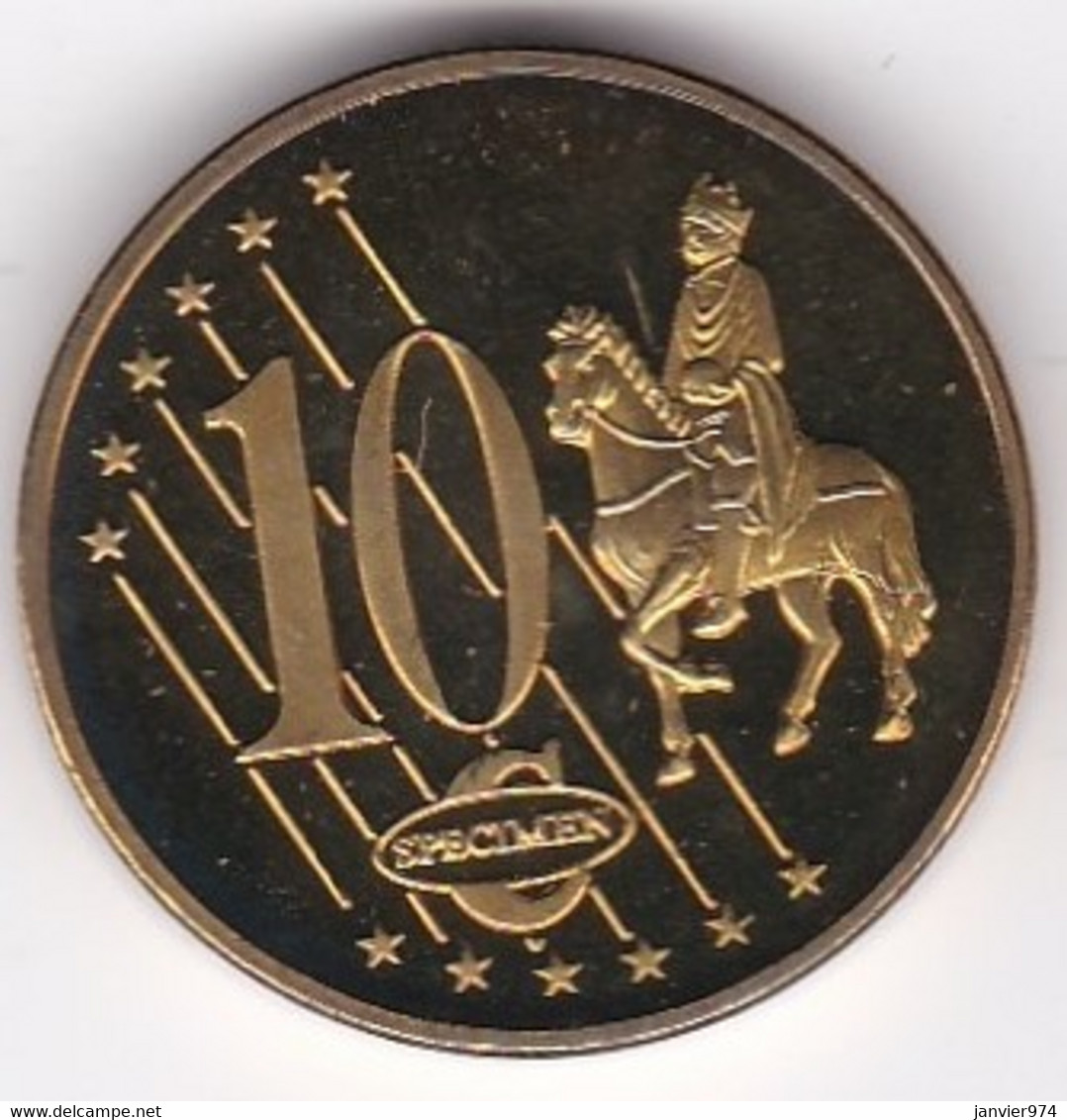 Slovénie 10 Cents 2007. Specimen. Essai Probe - Privatentwürfe