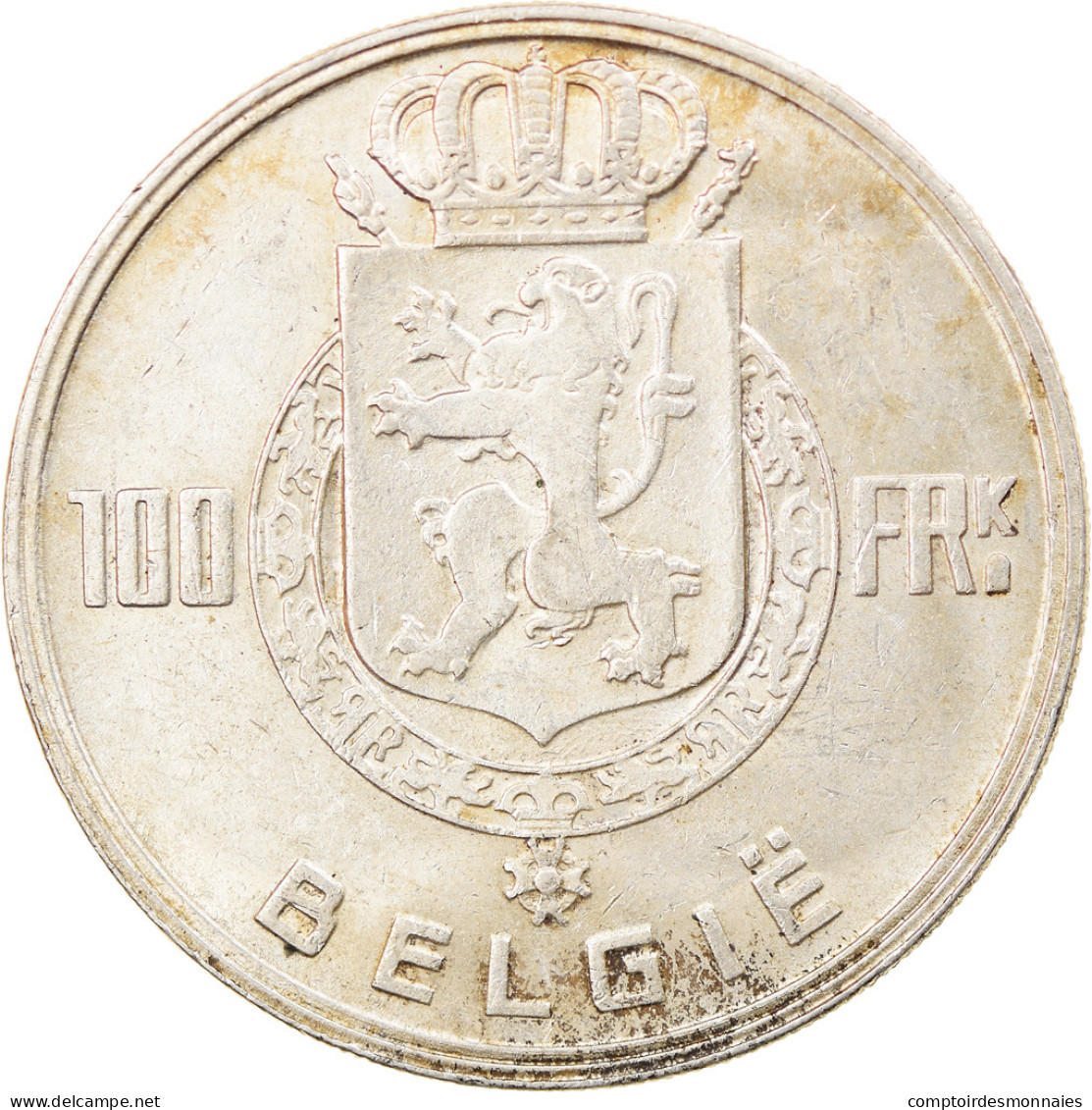 Monnaie, Belgique, 100 Francs, 100 Frank, 1948, TTB, Argent, KM:139.1 - 100 Franc