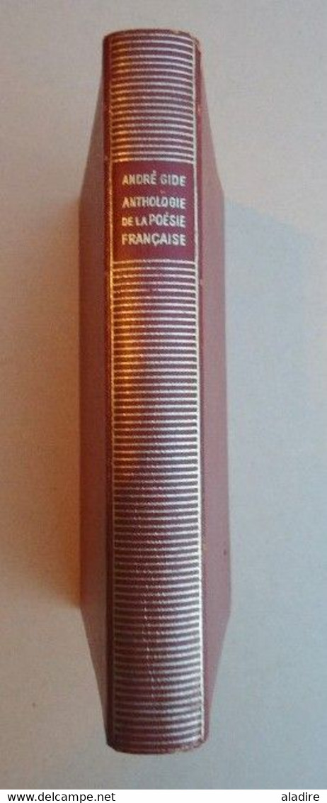 NRF LA PLEIADE -  André Gide - Anthologie De La Poésie Française - Gallimard 1949 - état Neuf - Französische Autoren