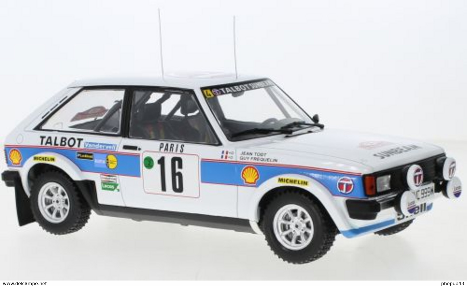 Talbot Sunbeam Lotus - Guy Frequelin/Jean.Todt - Rallye Monte-Carlo 1981 #16 - Ixo (1:18) - Ixo