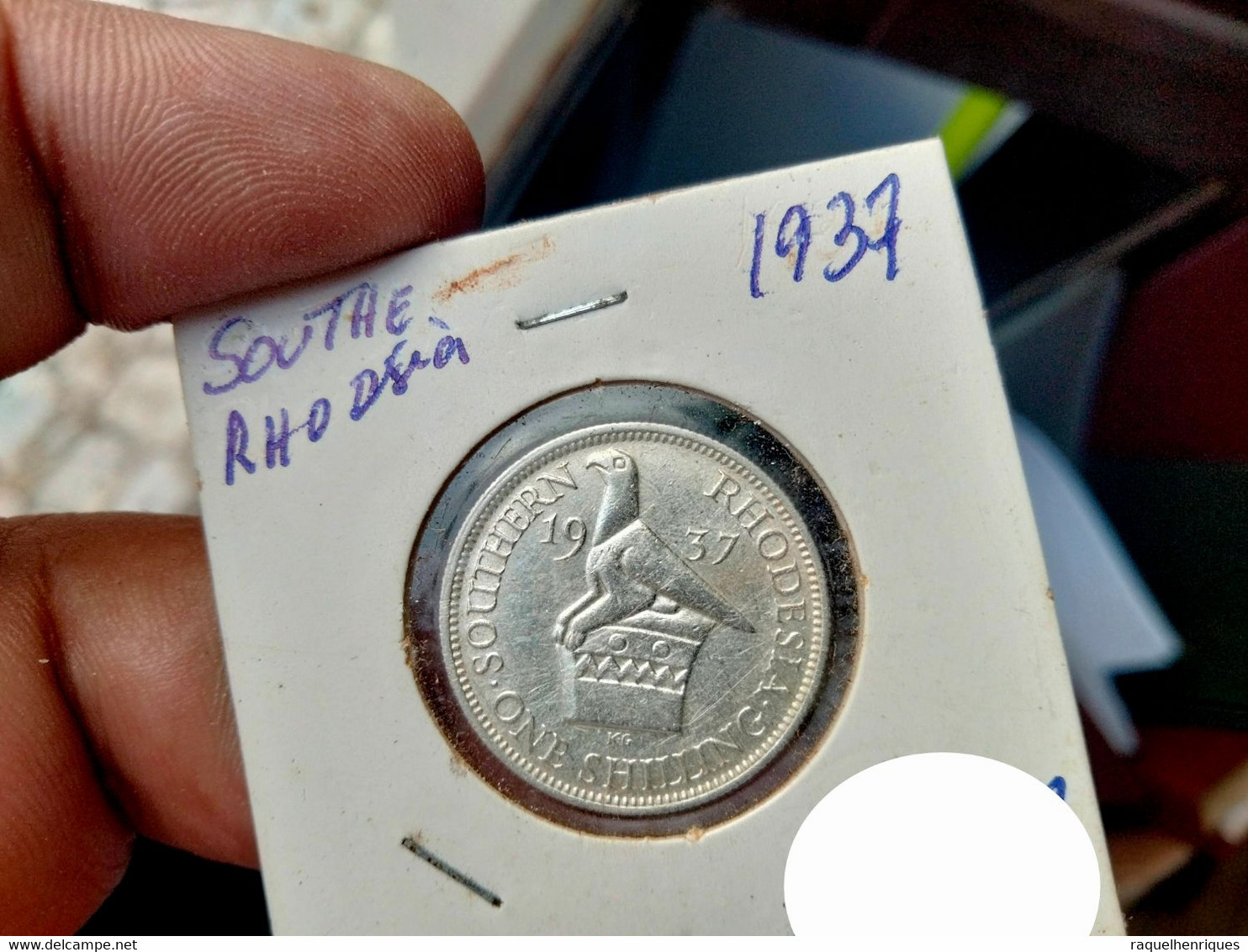 SOUTHERN RHODESIA ONE SHILLING 1937 SILVER KM# 11 (G#12) - Rhodesië