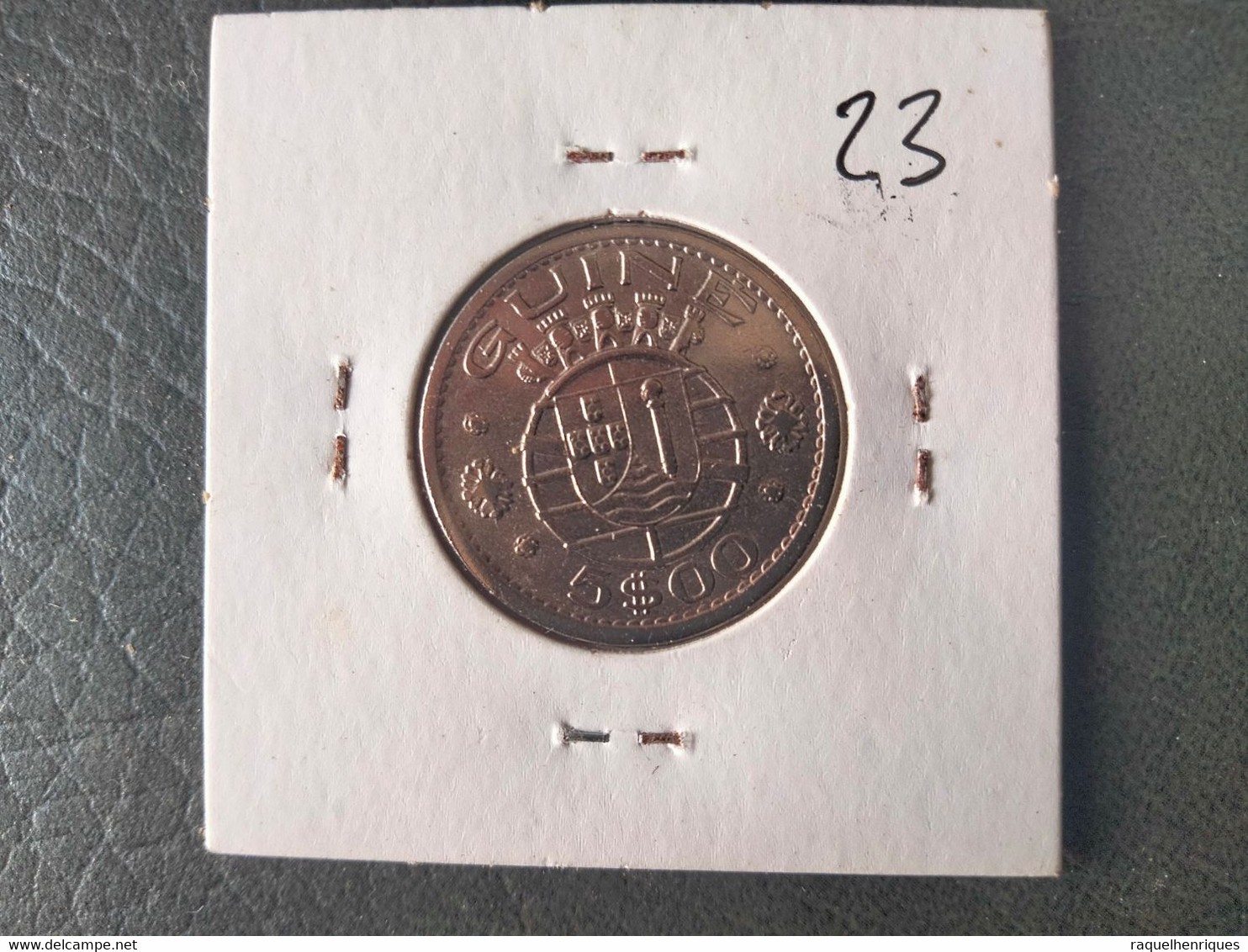 PORTUGUESE GUINEA 5 ESCUDOS 1973 KM# 15 (G#12) - Guinée