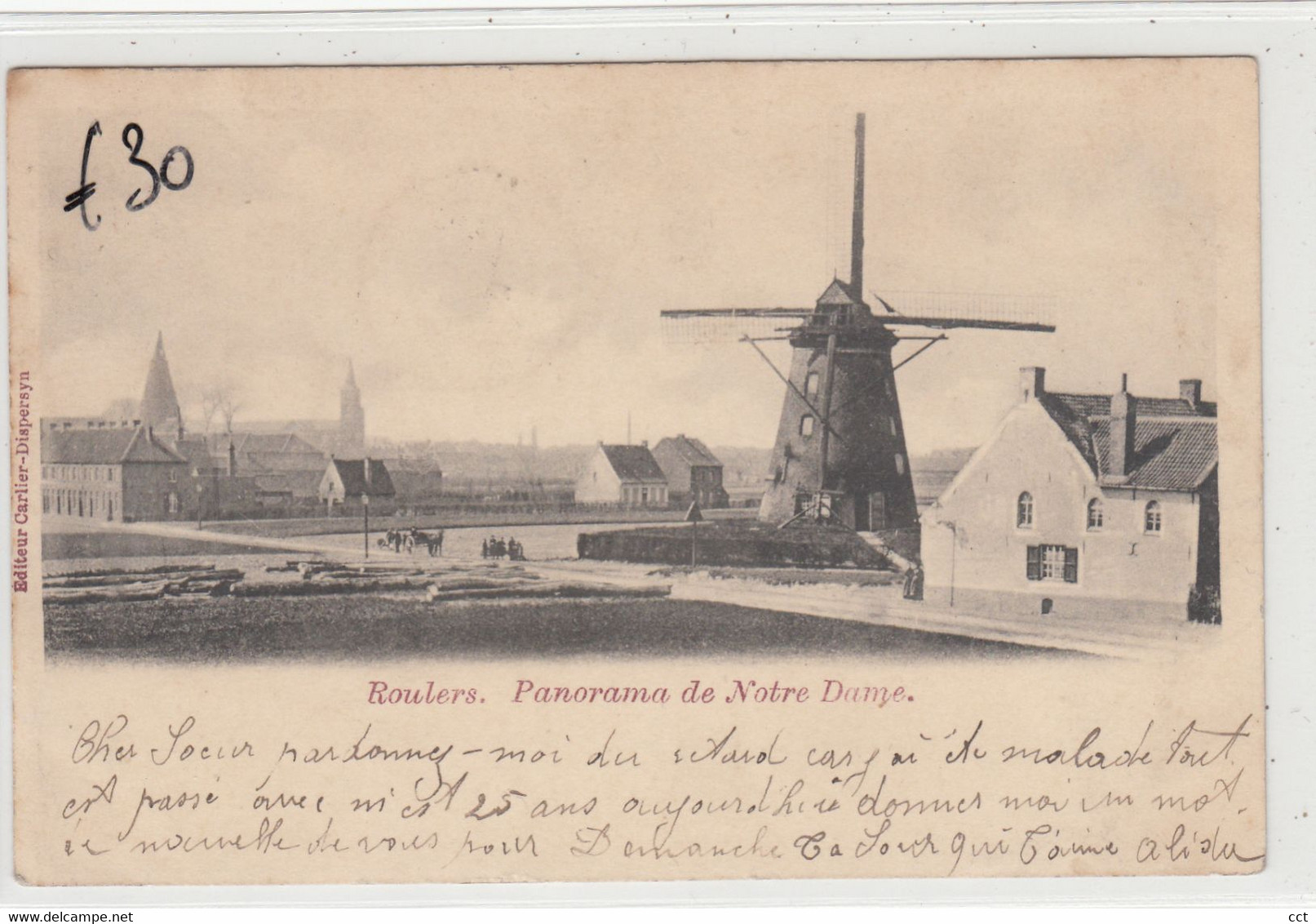 Roulers  Roeselare   Panorama De Notre Dame  MOULIN  MOLEN - Roeselare