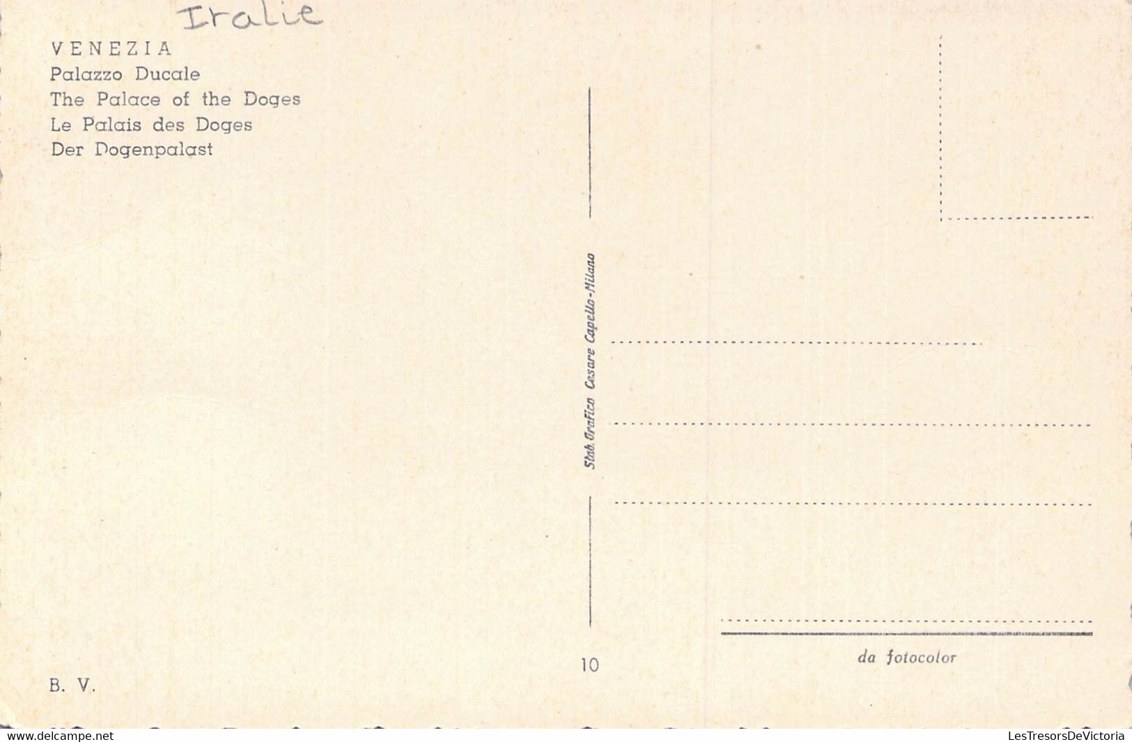 CPA - Italie - VENEZIA - Palazzo Ducale - Grafico Cesare Capello Milano - Venezia (Venice)