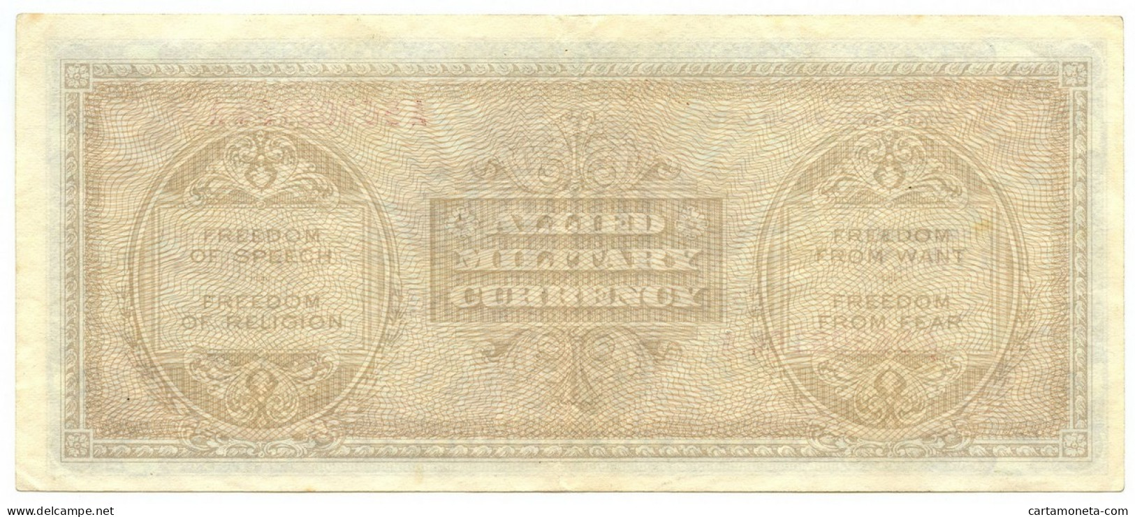 1000 LIRE OCCUPAZIONE AMERICANA IN ITALIA BILINGUE FLC A-A 1943 A BB/SPL - 2. WK - Alliierte Besatzung