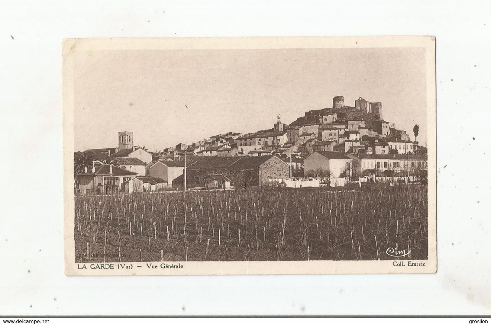 LA GARDE (VAR) VUE GENERALE  (EGLISE CHATEAU ET HABITATIONS) - La Garde