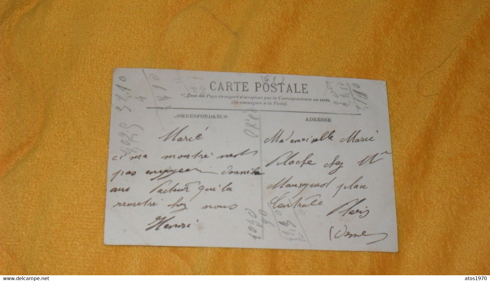 CARTE POSTALE ANCIENNE CIRCULEE DATE ?../ ATHIS ORNE.- VALLEE DE LA VERRE.- USINE DU BUAT..CACHET + TIMBRE - Athis De L'Orne