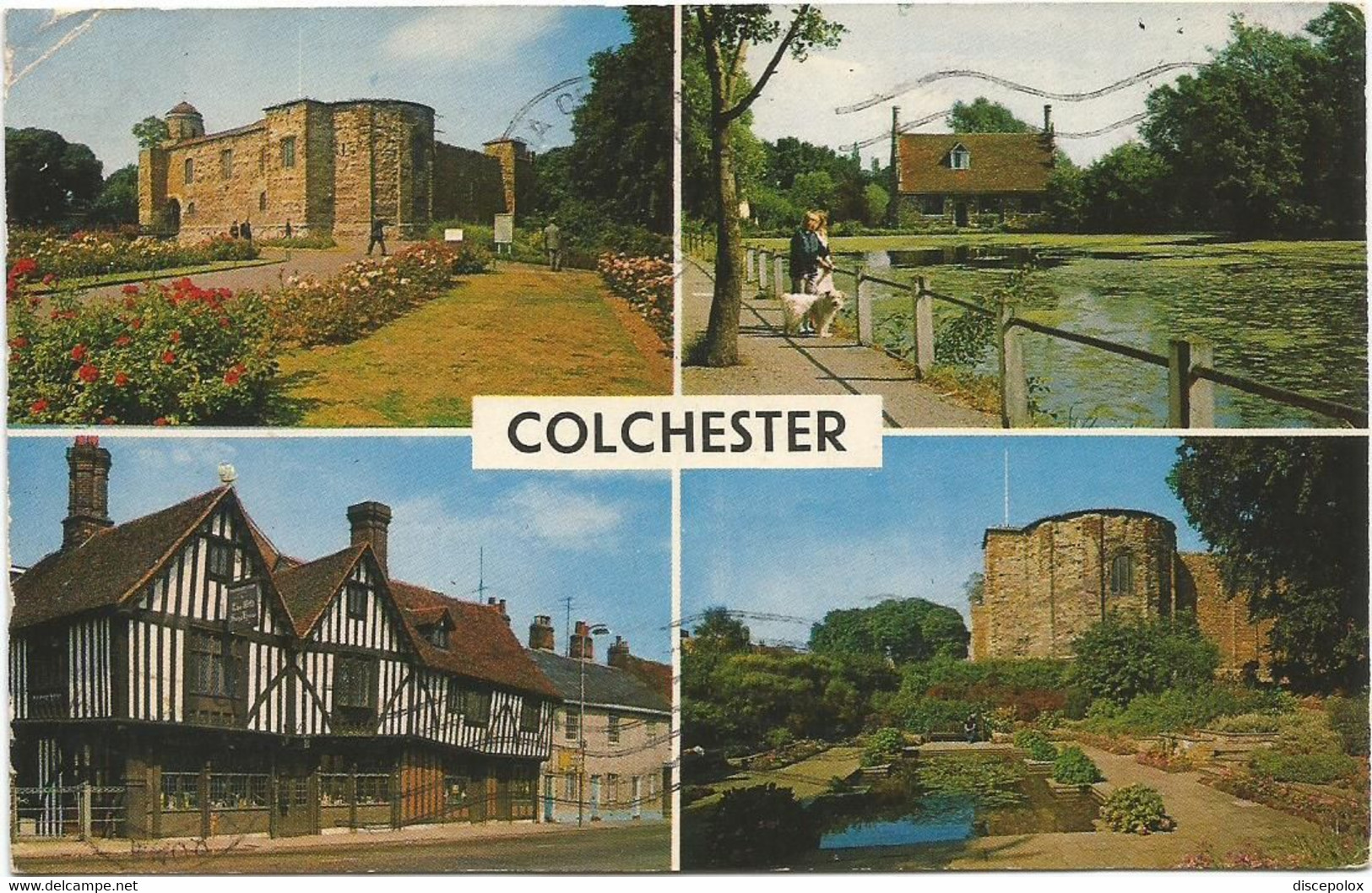 AC2224 Colchester - Castle - Old Siege House - Bourne Mill - Lily Pond / Viaggiata 1968 - Colchester