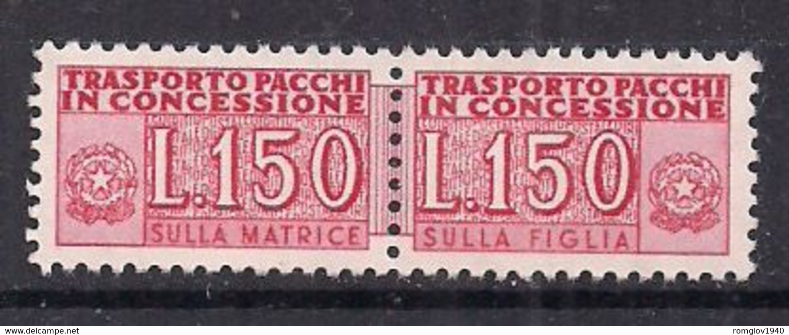 ITALIA 1955-81 PACCHI IN CONCESSIONE SASS. 16 MNH XF - Colis-concession