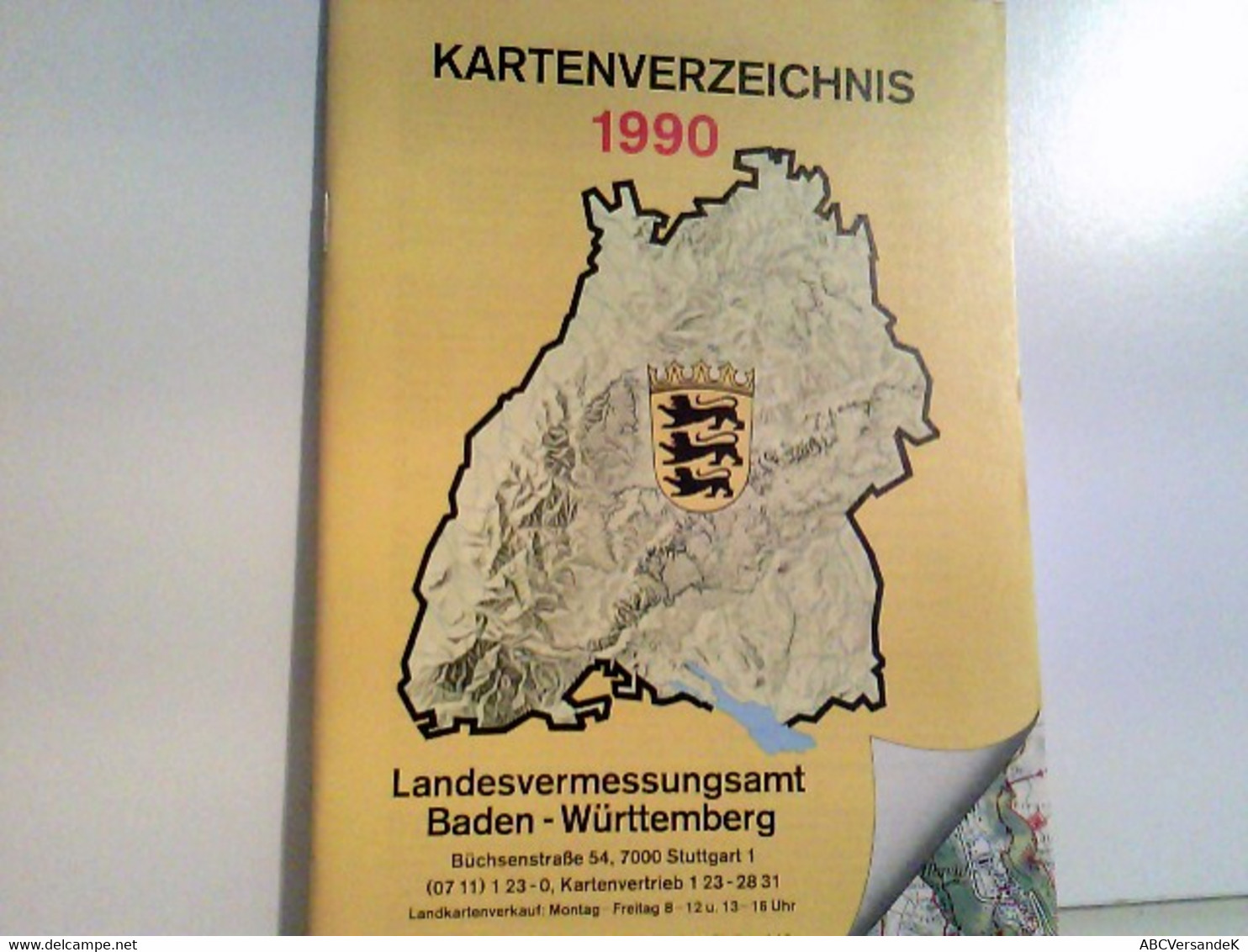 Kartenverzeichnis 1990  Landesvermessungsamt Baden-Württemberg. - Duitsland