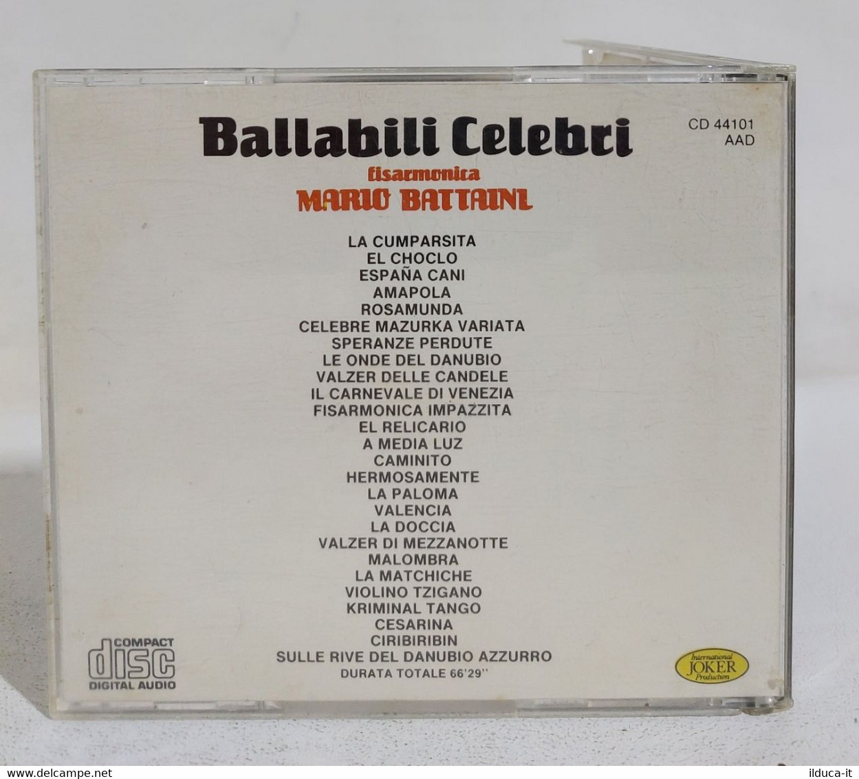 I108424 CD - Ballabili Celebri - Fisrmonica Mario Bettaini - Joker 1987 - Compilations