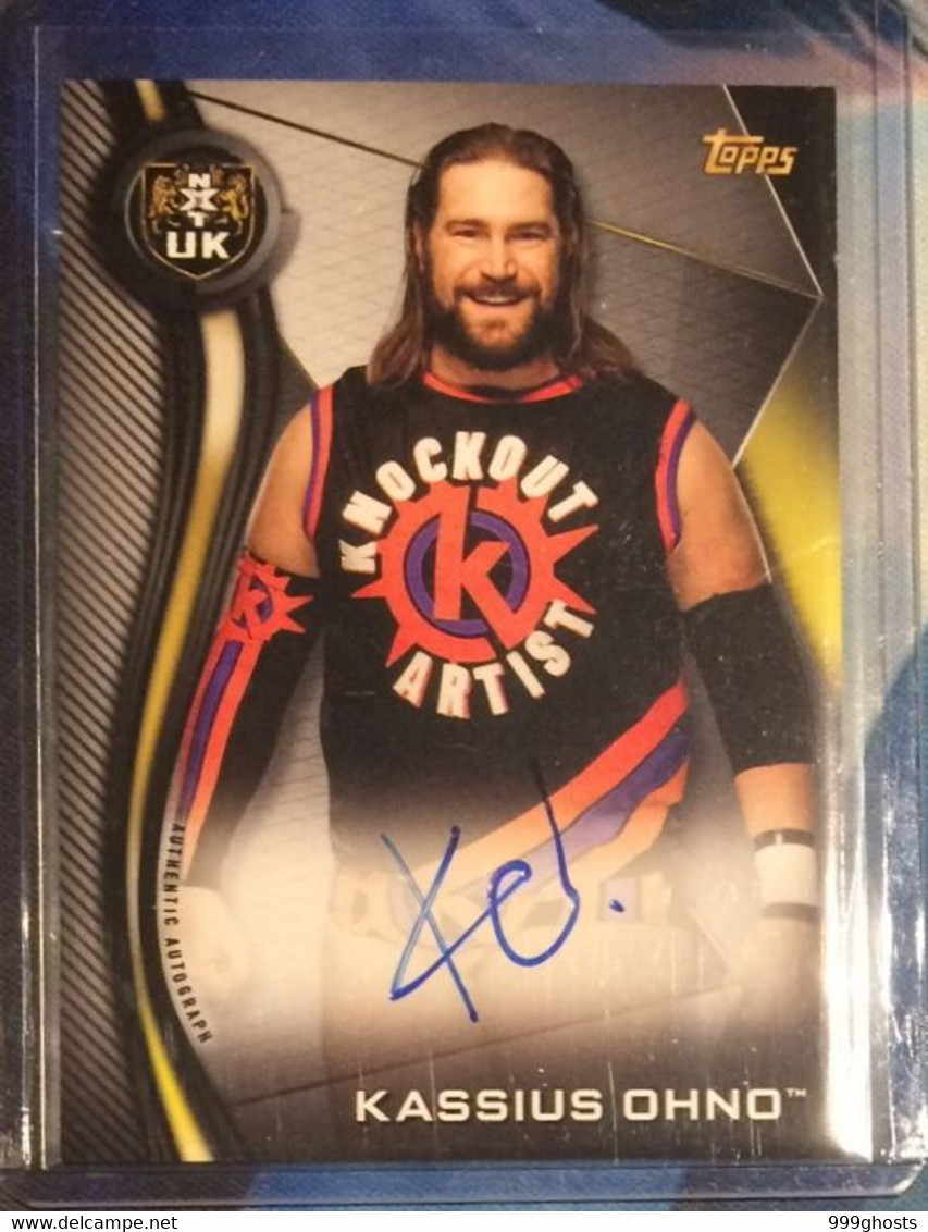 2019 TOPPS NXT KASSIUS OHNO Autograph Signed Trading Card WWE Wrestling - Trading-Karten