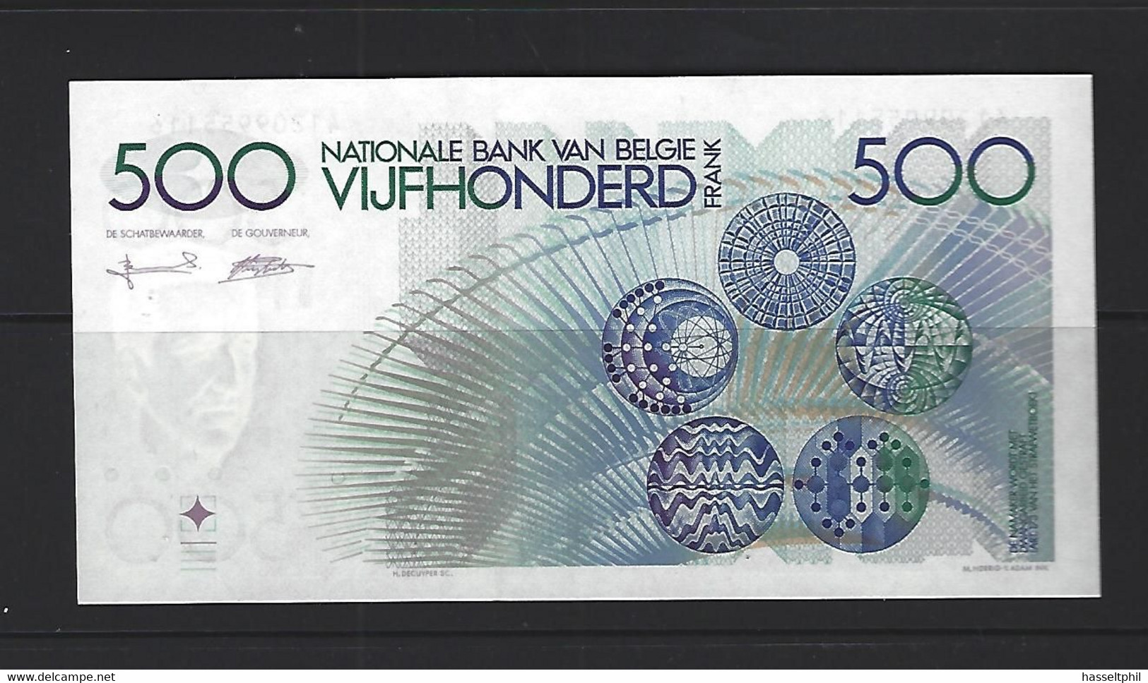 500 Frank - Francs - Type Meunier M86 G - UNC - NIEUW - 500 Francs