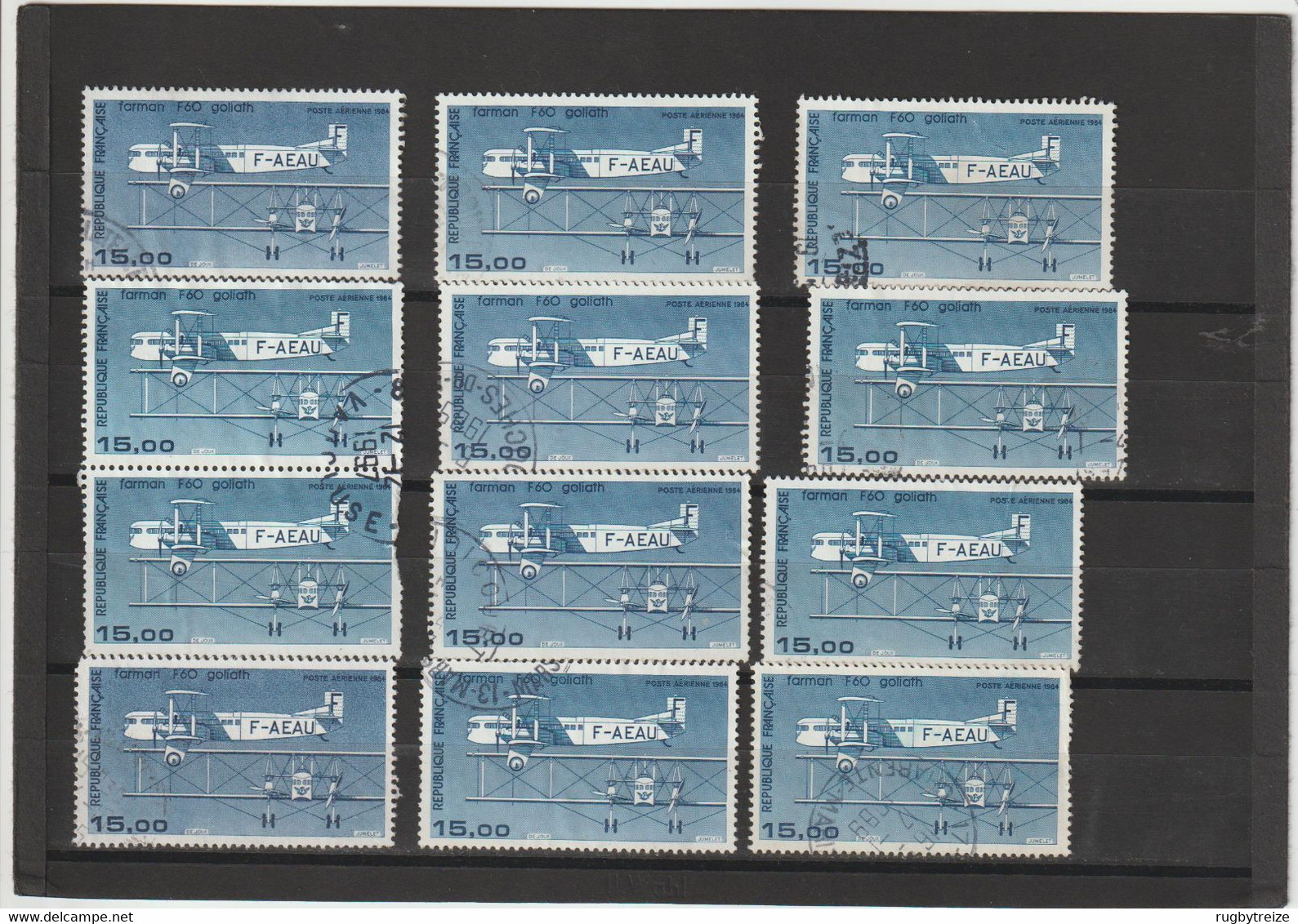 5567 Enorme lot de timbres Poste Aérienne FRANCE Toute époque - Oblitérés