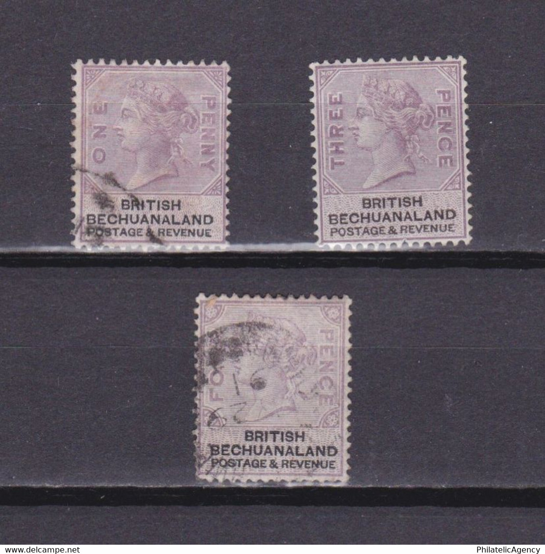 BECHUANALAND 1888, SG# 10-13, Part Set, QV, MH/Used - 1885-1895 Colonie Britannique