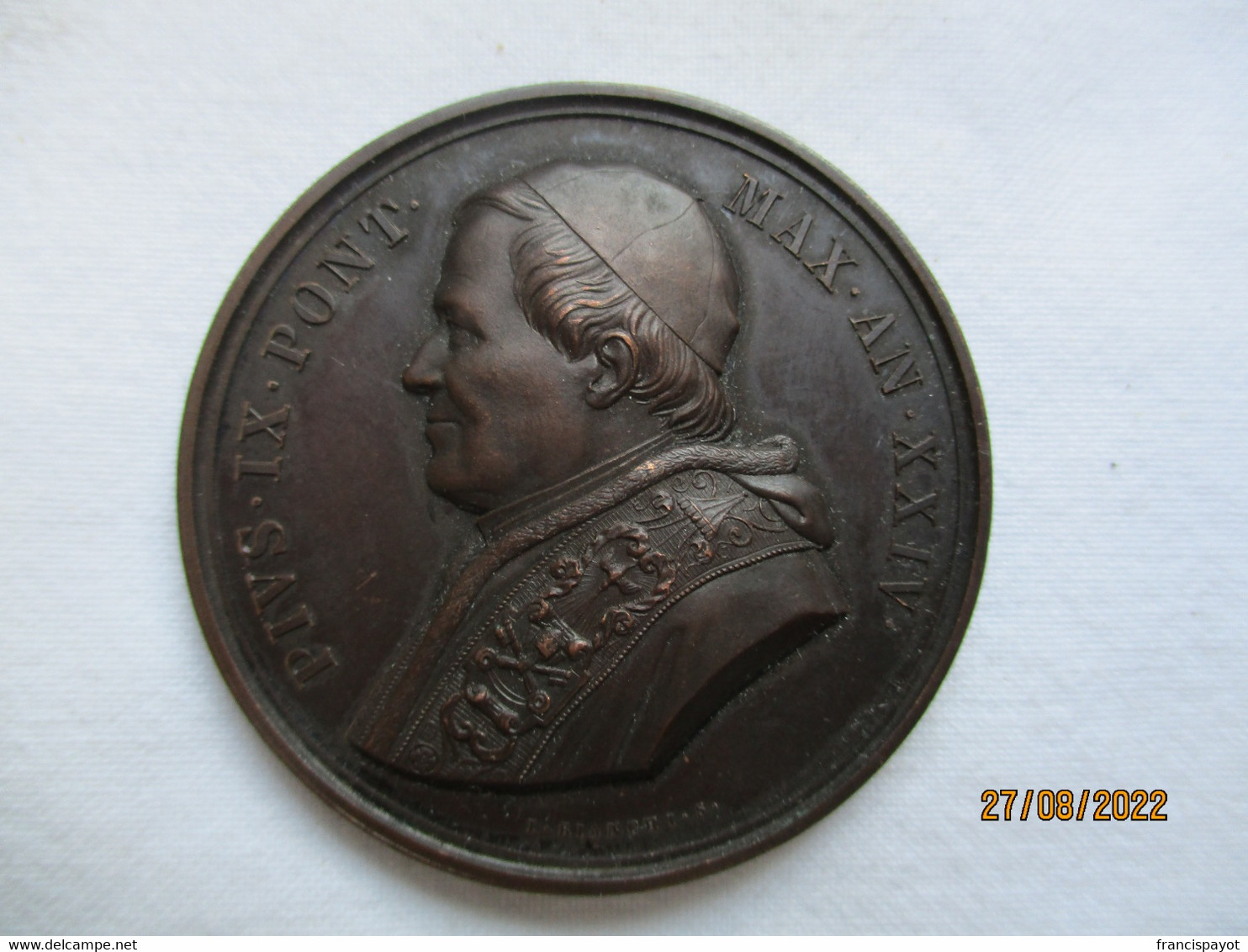 Vatican: Médaille Pius IX 1869 - Monarchia/ Nobiltà