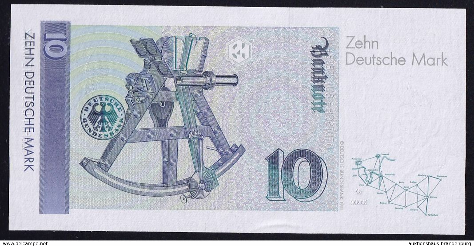 BRD: 10 Deutsche Mark 1.9.1999 - Serie ZA/A - Ersatznote Replacement (BRD-56b) - 10 Deutsche Mark