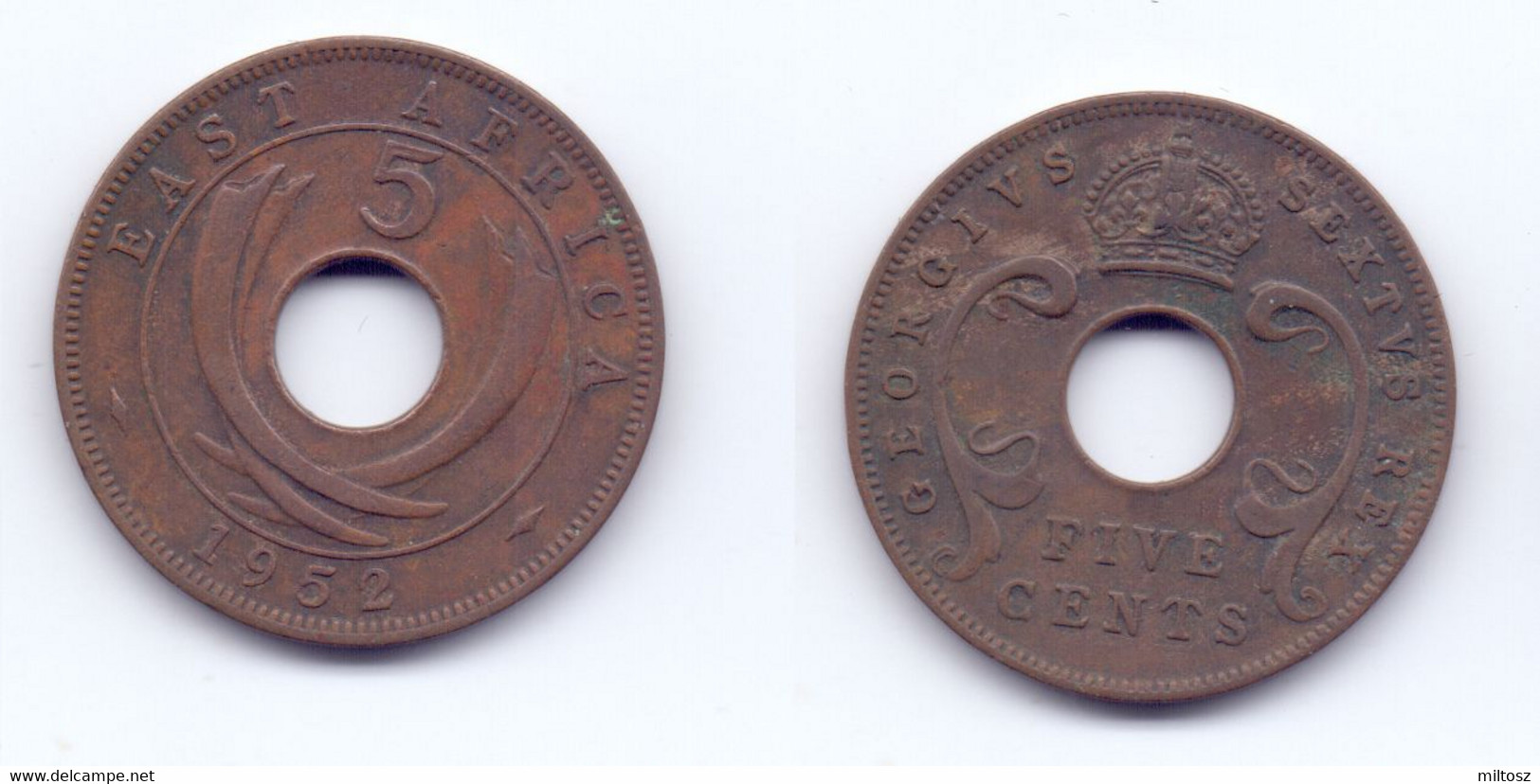 East Africa 5 Cents 1952 - Britische Kolonie