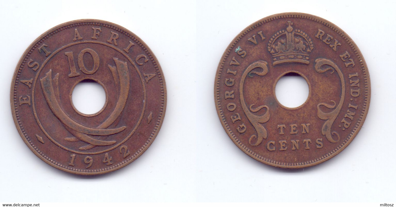 East Africa 10 Cents 1942 I - Britische Kolonie