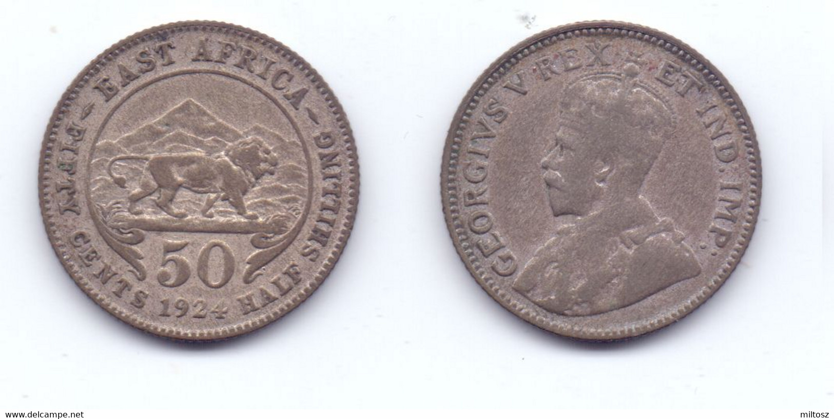 East Africa 50 Cents 1923 - British Colony