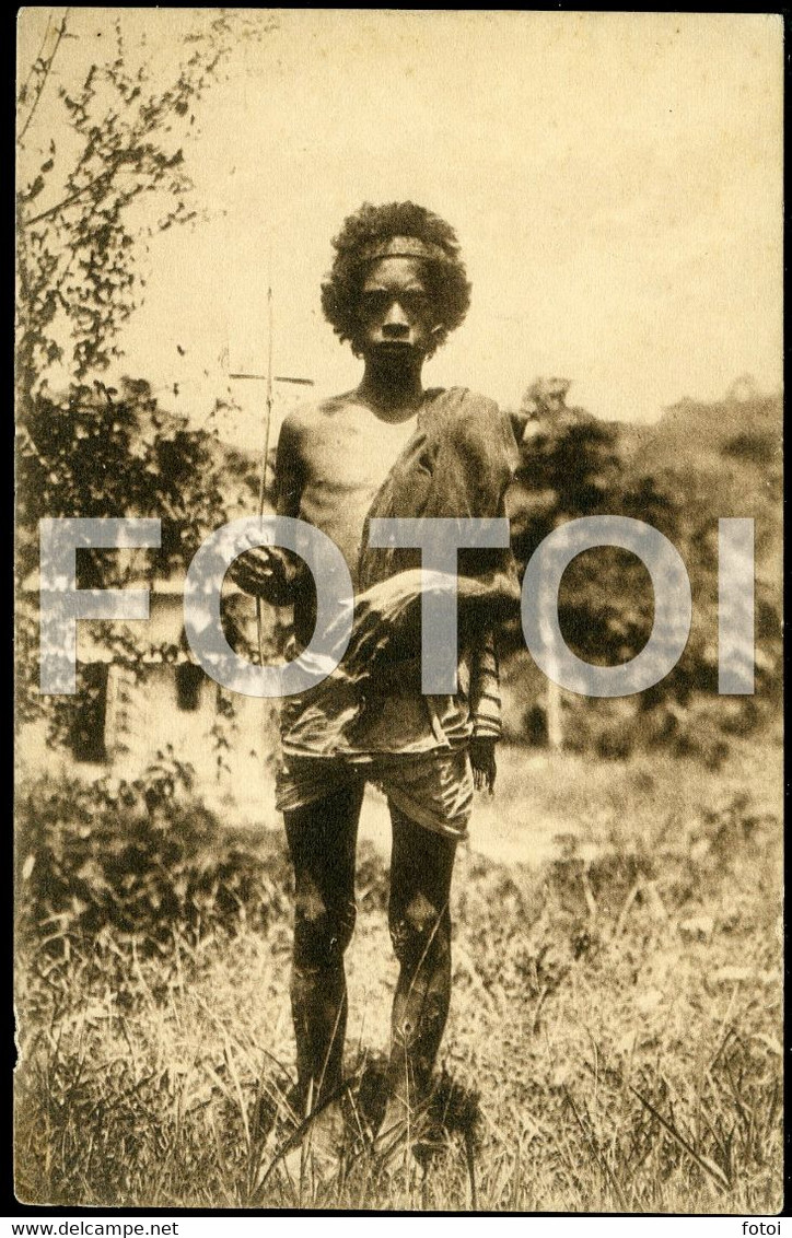 OLD  POSTCARD CORREIO MAIL MAN ETHNIC TIMOR LESTE ASIA POSTAL CARTE POSTALE - East Timor