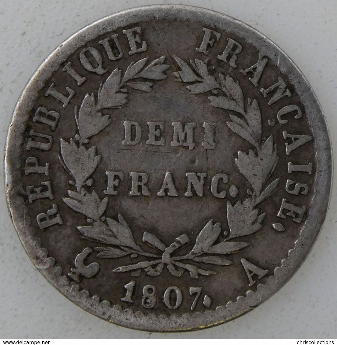 FRANCE - NAPOLEON I - 1/2 Franc 1807A - TB - Gad. : 398 - 1/2 Franc