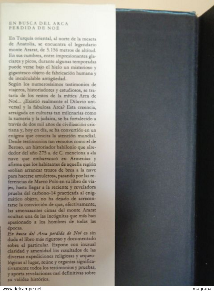 En Busca Del Arca Perdida De Noé. Charles Berlitz. Círculo De Lectores. 1988. 199 Páginas. - Historia Y Arte