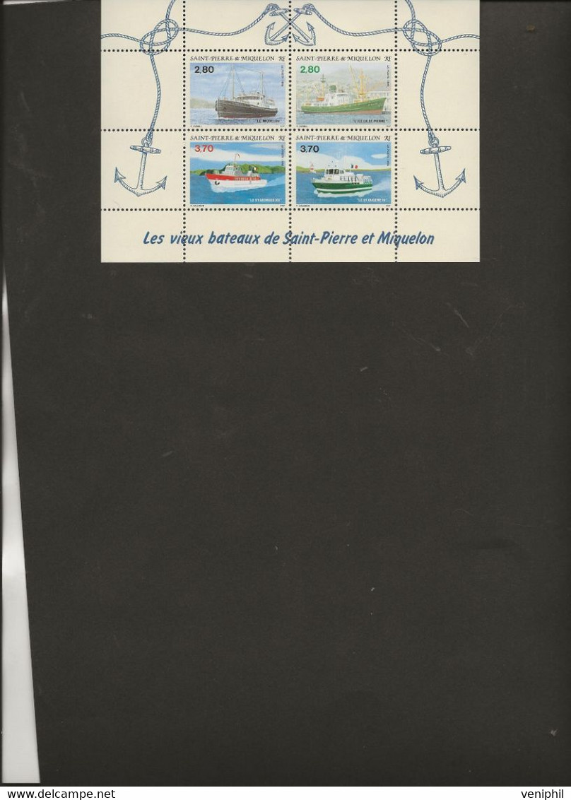 ST PIERRE ET MIQUELON -  FEUILLET N° 599 A 602  NEUF SANS CHARNIERE -ANNEE 1994 - COTE : 12 € - Ungebraucht