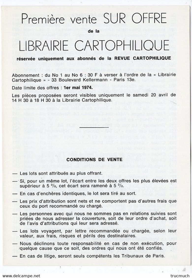 LIBRAIRIE CARTOPHILIQUE - Revue Bimestrielle N° 4  ? - Voir Sommaire - Francés