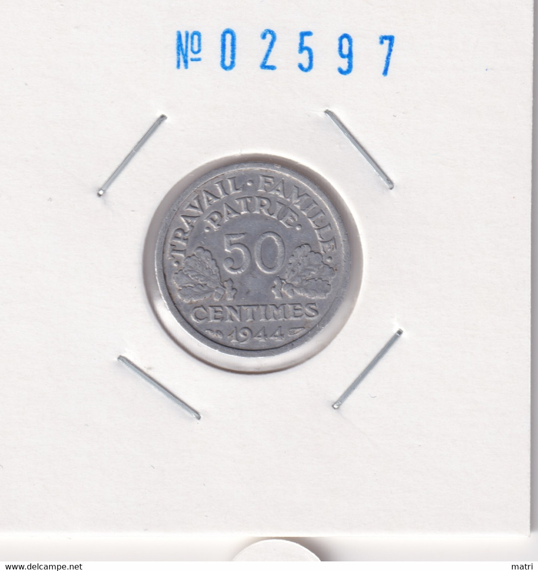 France 50 Centimes 1944 Km#894.1a - 50 Centimes