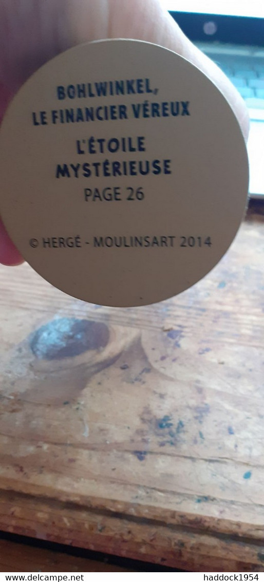 BOHLWINKEL Le Financier Véreux L'étoile Mystérieuse HERGE Moulinsart 2014 - Statuettes En Résine