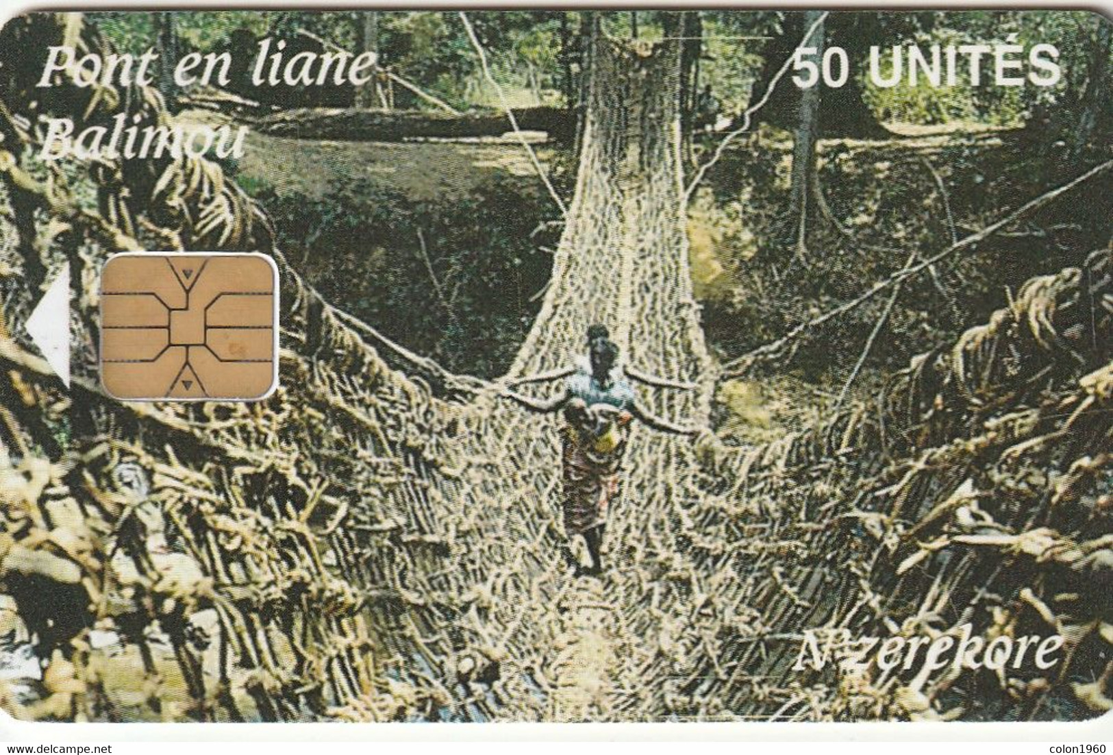 GUINEA. GN-SOT-0013D. Pont En Liane (Axalto Logo). 50U. (001) - Guinée