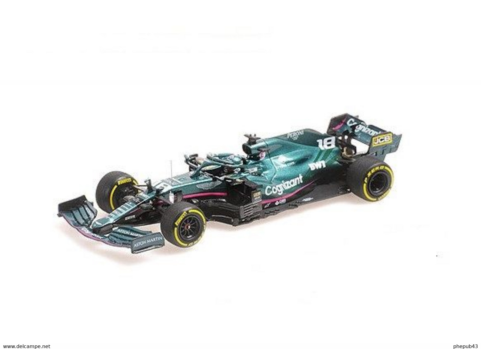 Aston Martin AMR21 – Cognizant FI Team - Lance Stroll - Bahrain GP FI 2021 #18 - Minichamps - Minichamps